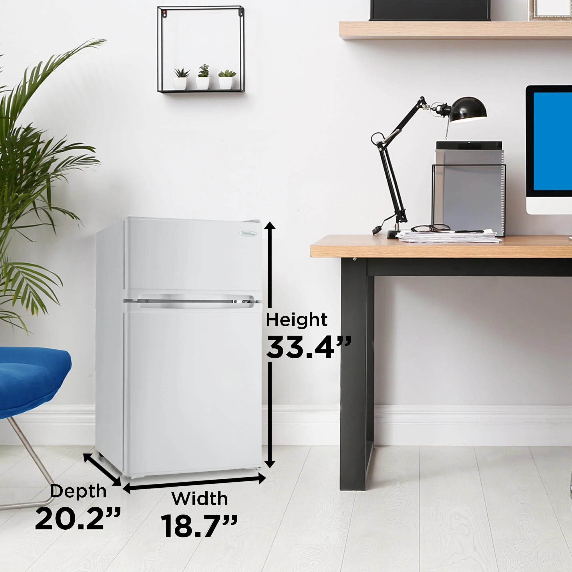 DCR031B1WDD Danby 3.1 cu. ft. 2-door Compact Fridge in White - Image 8