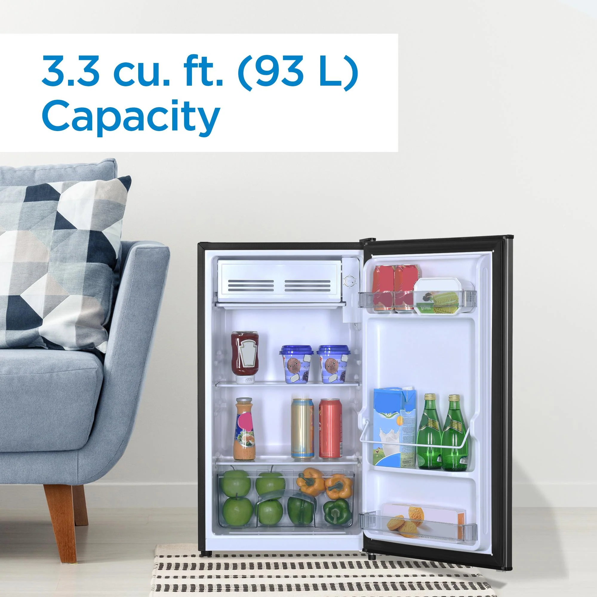 Danby 3.3 cu. ft. Compact Fridge in Stainless Steel - Image 9