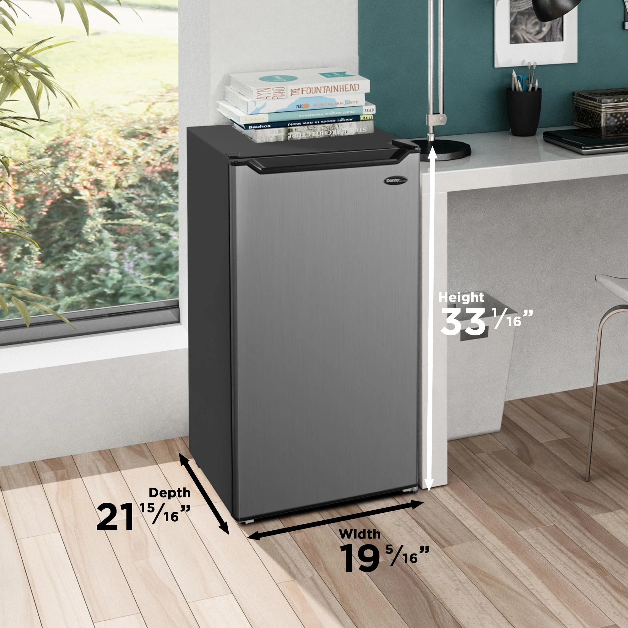 DCR044B1SLM Danby 4.4 cu. ft. Compact Fridge in Stainless Steel Look - Image 12