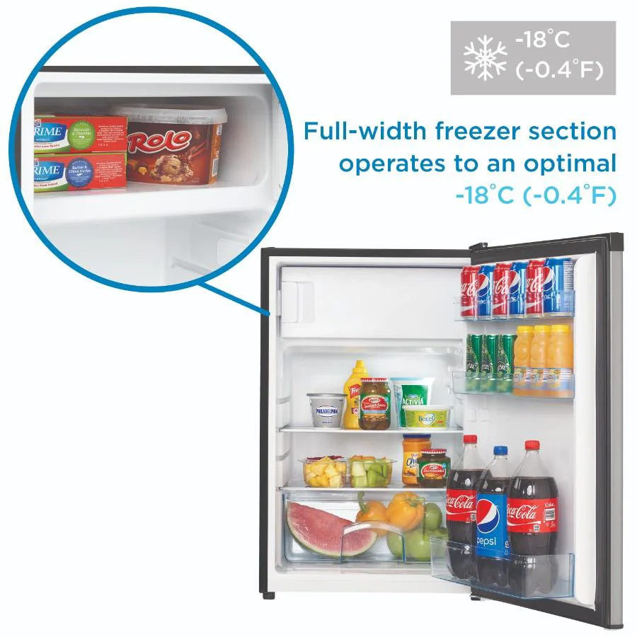 DCR045B1BSLDB Danby 4.5 cu. ft. Compact Fridge with True Freezer in Stainless Steel Look - Image 6