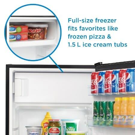 Danby 4.5 cu. ft. Compact Fridge with True Freezer in Stainless Steel - Image 7