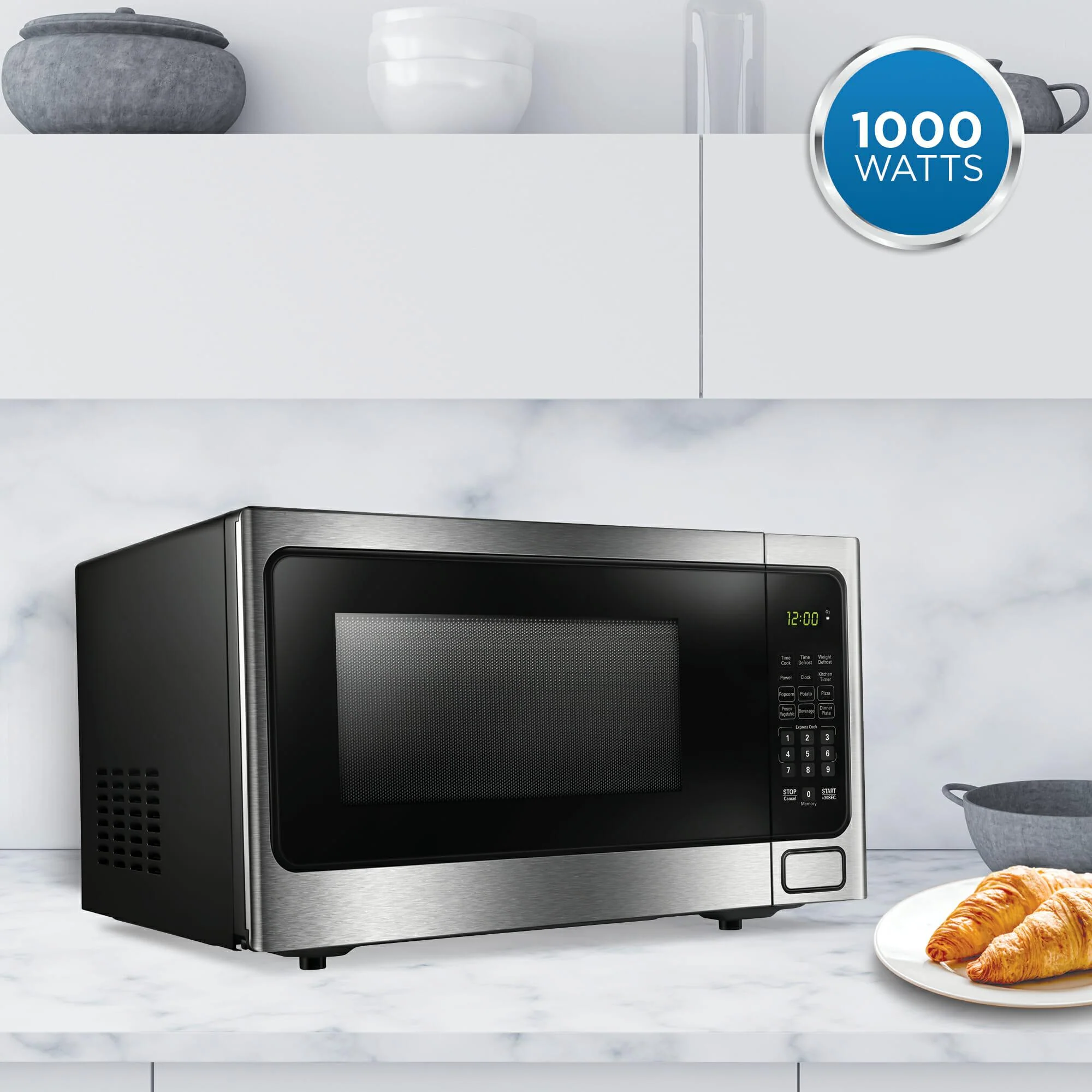 DDMW1125BBS Danby Designer 1.1 cu. ft. Countertop Microwave in Stainless Steel - Image 5