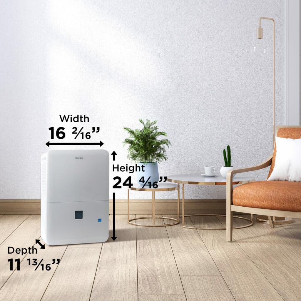 DDR050BJP2WDB Danby 50 Pint Dehumidifier with Pump in White - Image 14