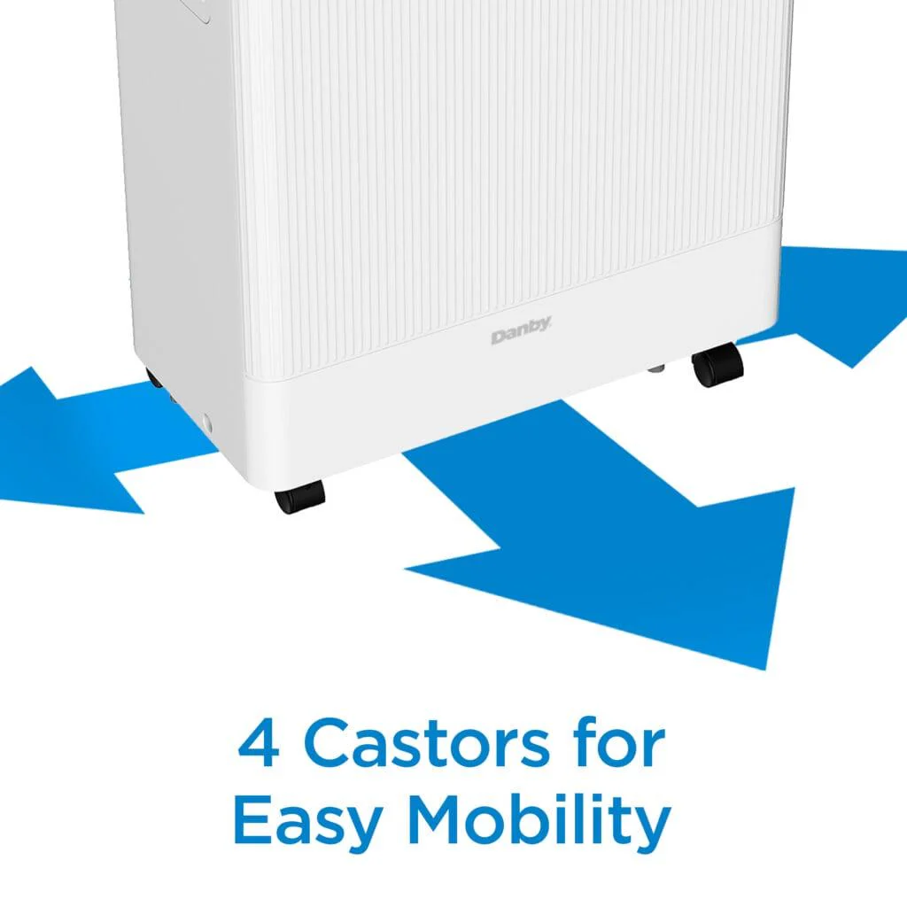 DDR050BSWDB Danby 50 Pint Dehumidifier with Wi-Fi in White - Image 9