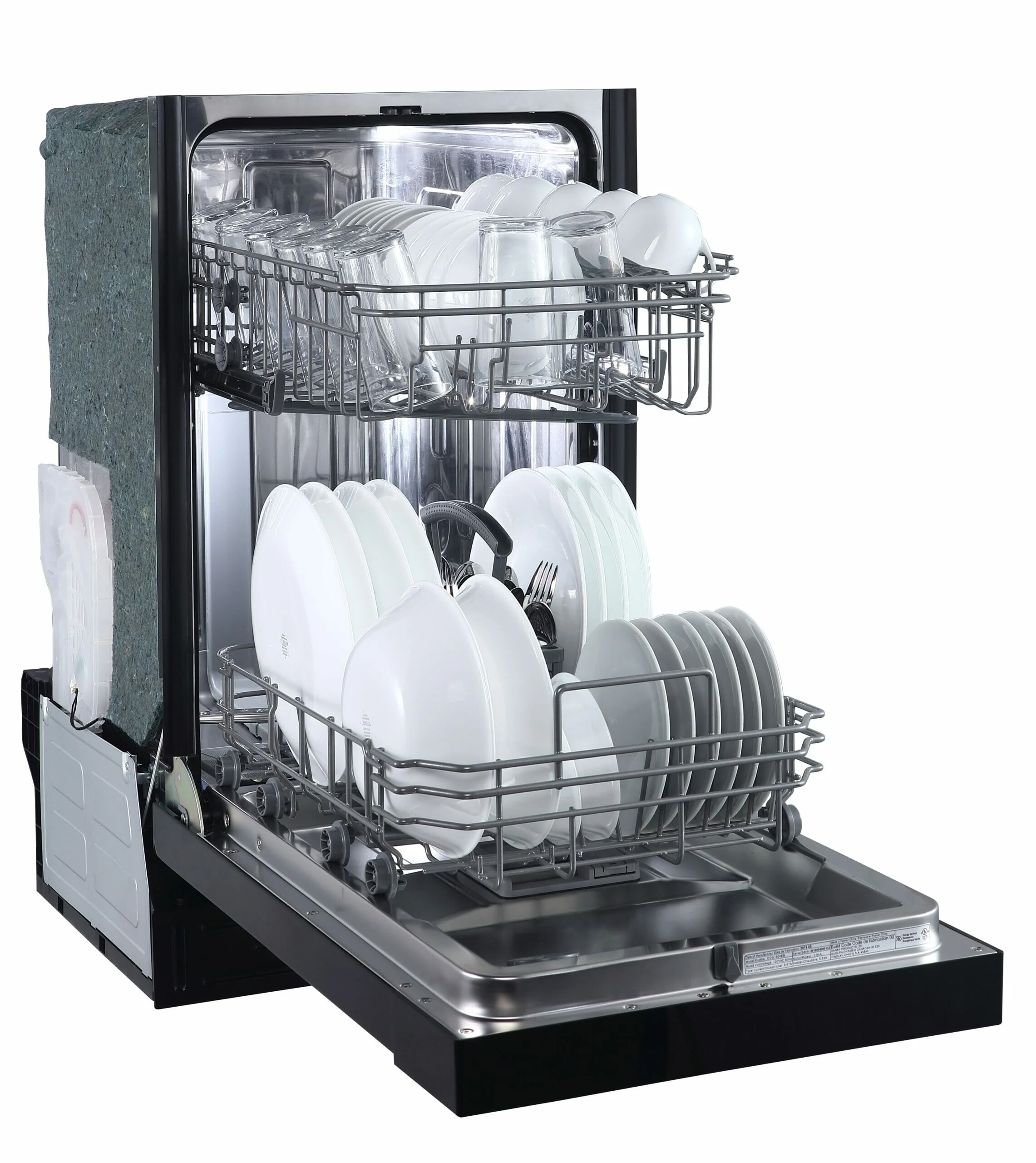 Danby 18" Wide Built-in Dishwasher in Black - Image 17