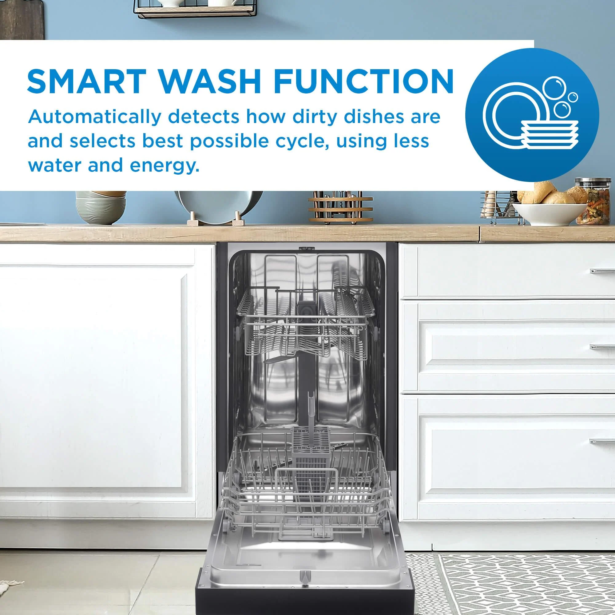 Danby 18" Wide Built-in Dishwasher in Stainless Steel - Image 11