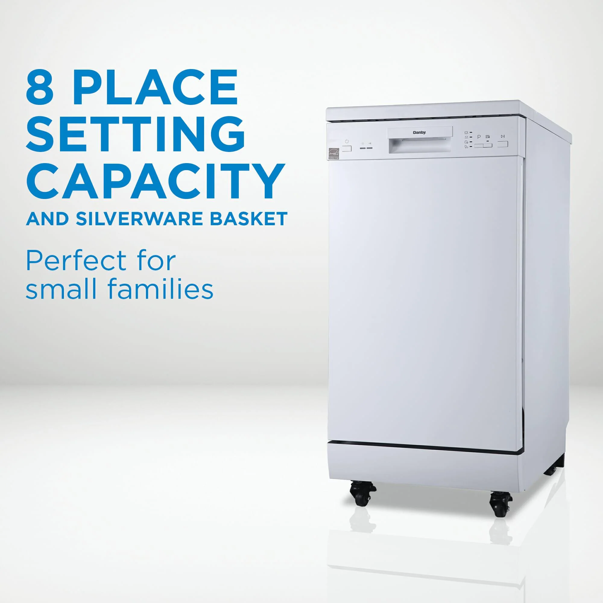 DDW1805EWP Danby 18 Wide Portable Dishwasher in White - Image 5