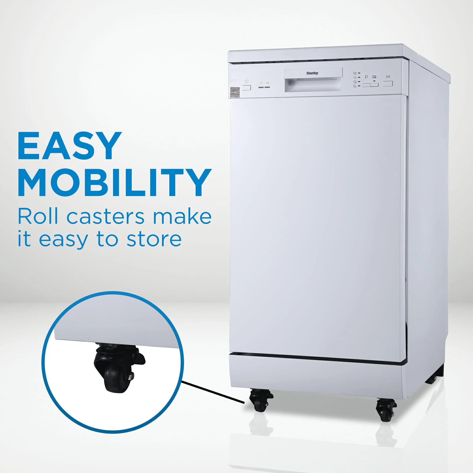 DDW1805EWP Danby 18 Wide Portable Dishwasher in White - Image 6