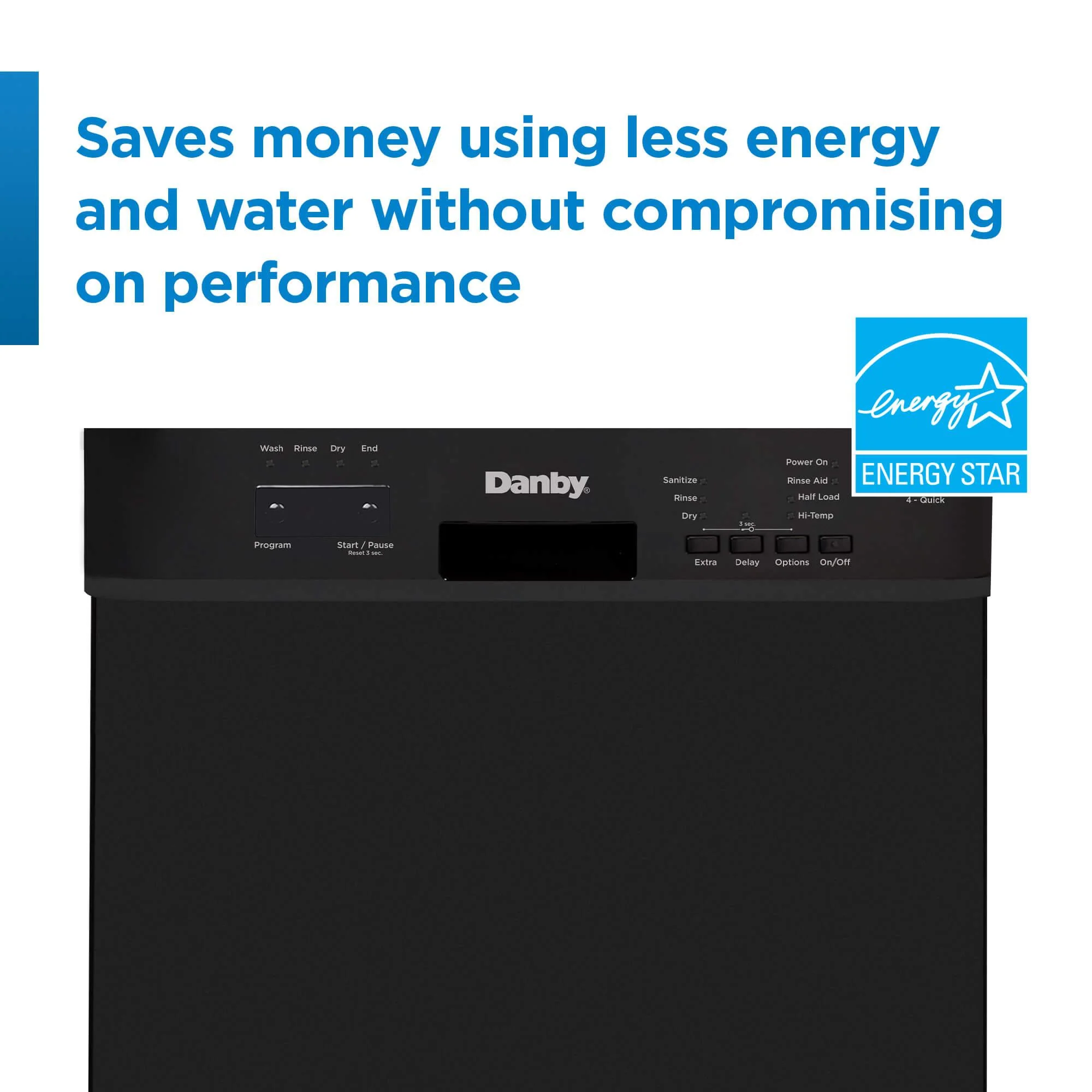 DDW18D1EB Danby 18 Wide Built-in Dishwasher in Black - Image 6