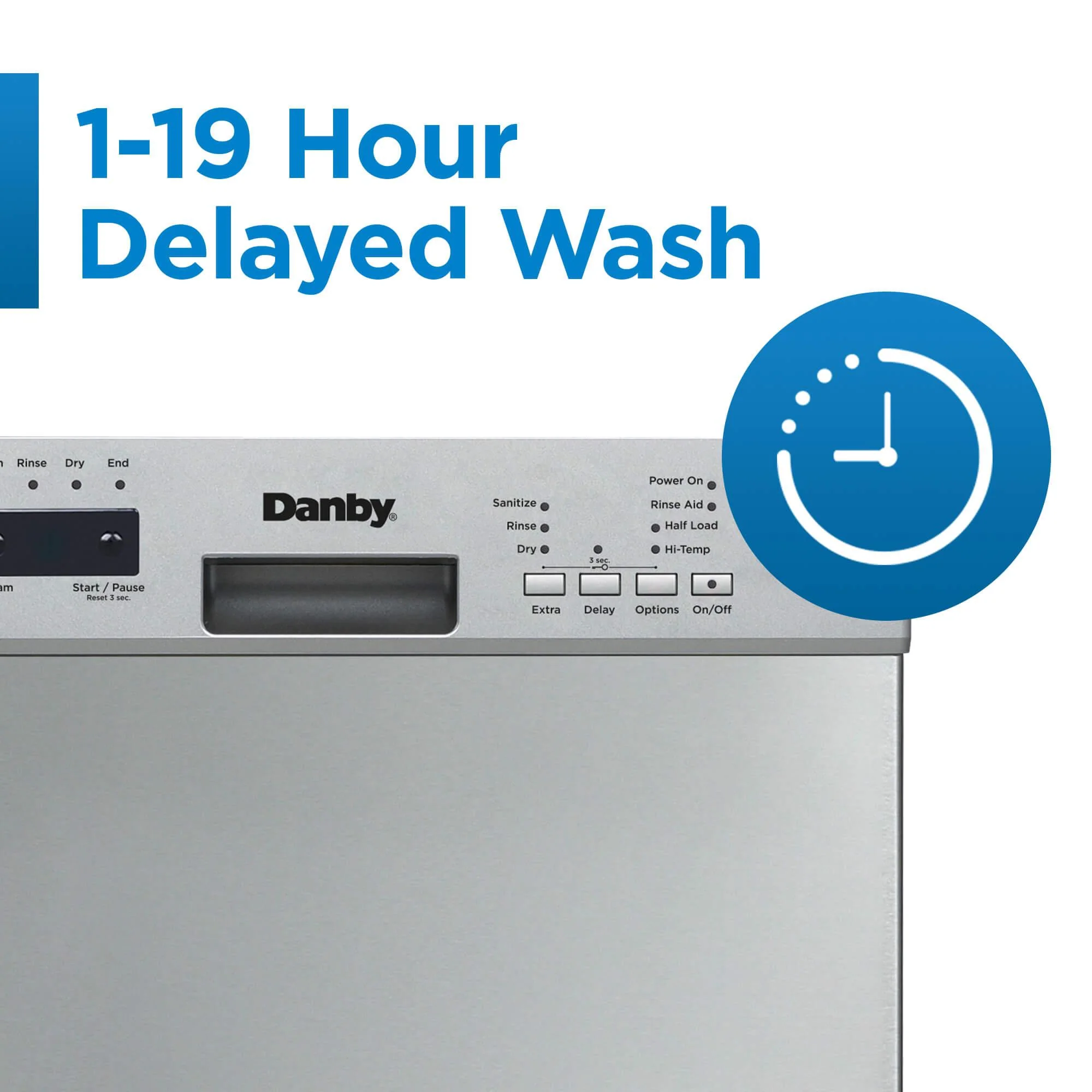 DDW18D1ESS Danby 18 Wide Built-in Dishwasher in Stainless Steel - Image 4