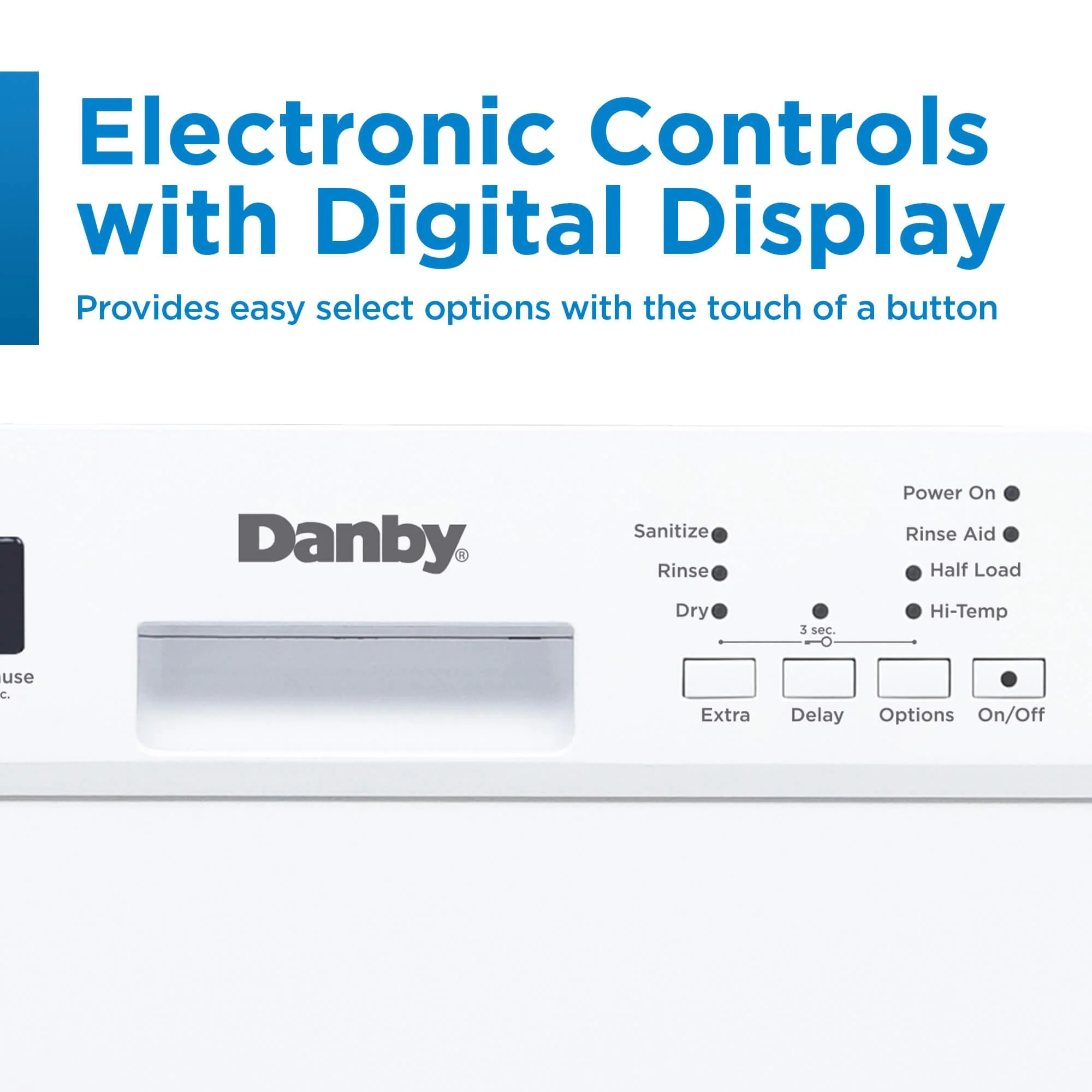 DDW18D1EW Danby 18 Wide Built-in Dishwasher in White - Image 11