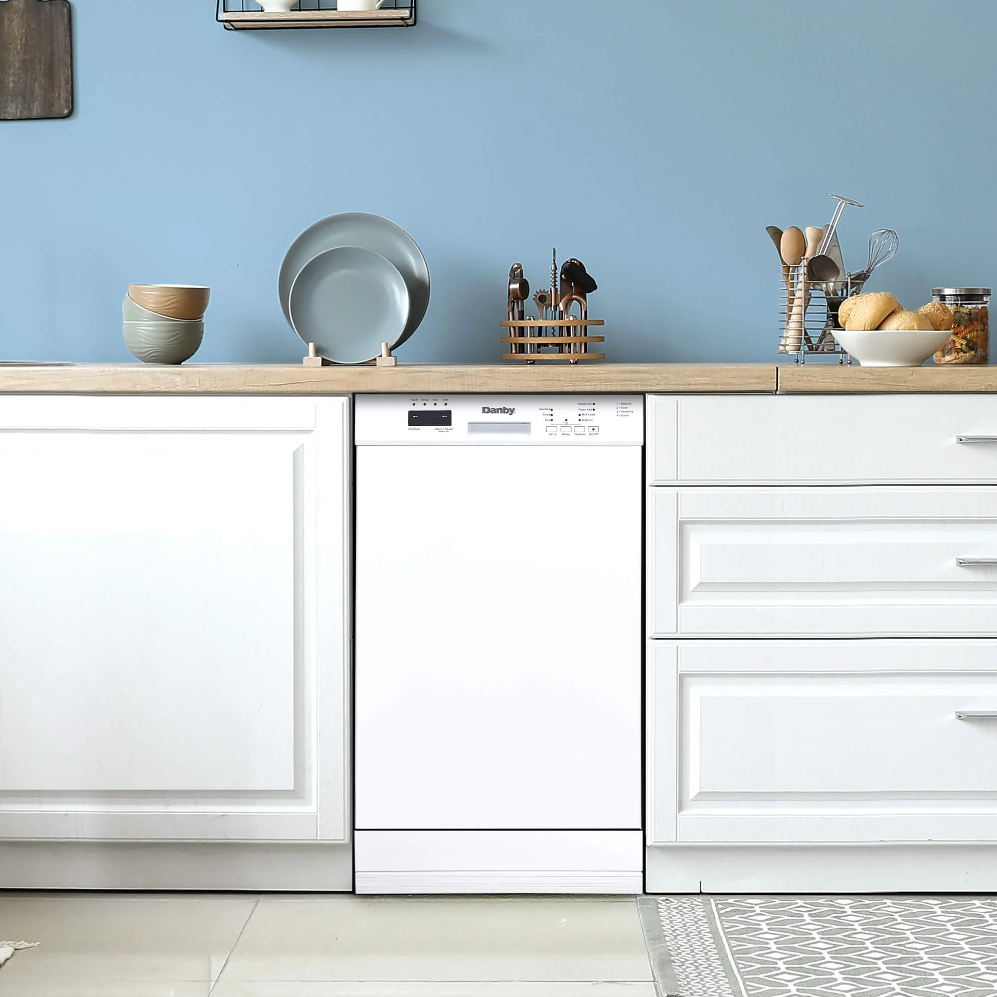 DDW18D1EW Danby 18 Wide Built-in Dishwasher in White - Image 14