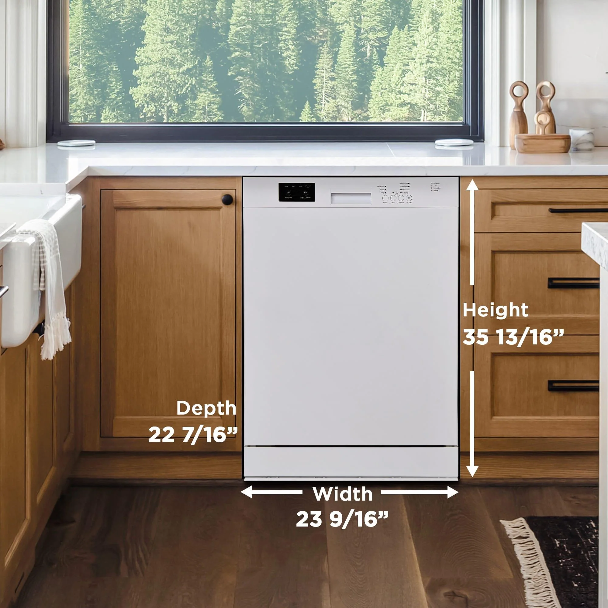 DDW2400EW Danby 24 Wide Built-in Dishwasher in White - Image 10