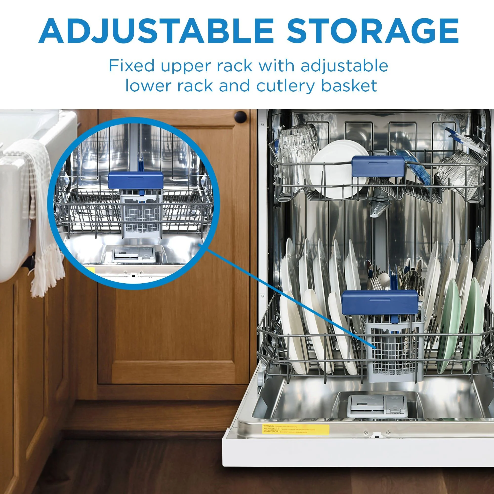 DDW2400EW Danby 24 Wide Built-in Dishwasher in White - Image 2