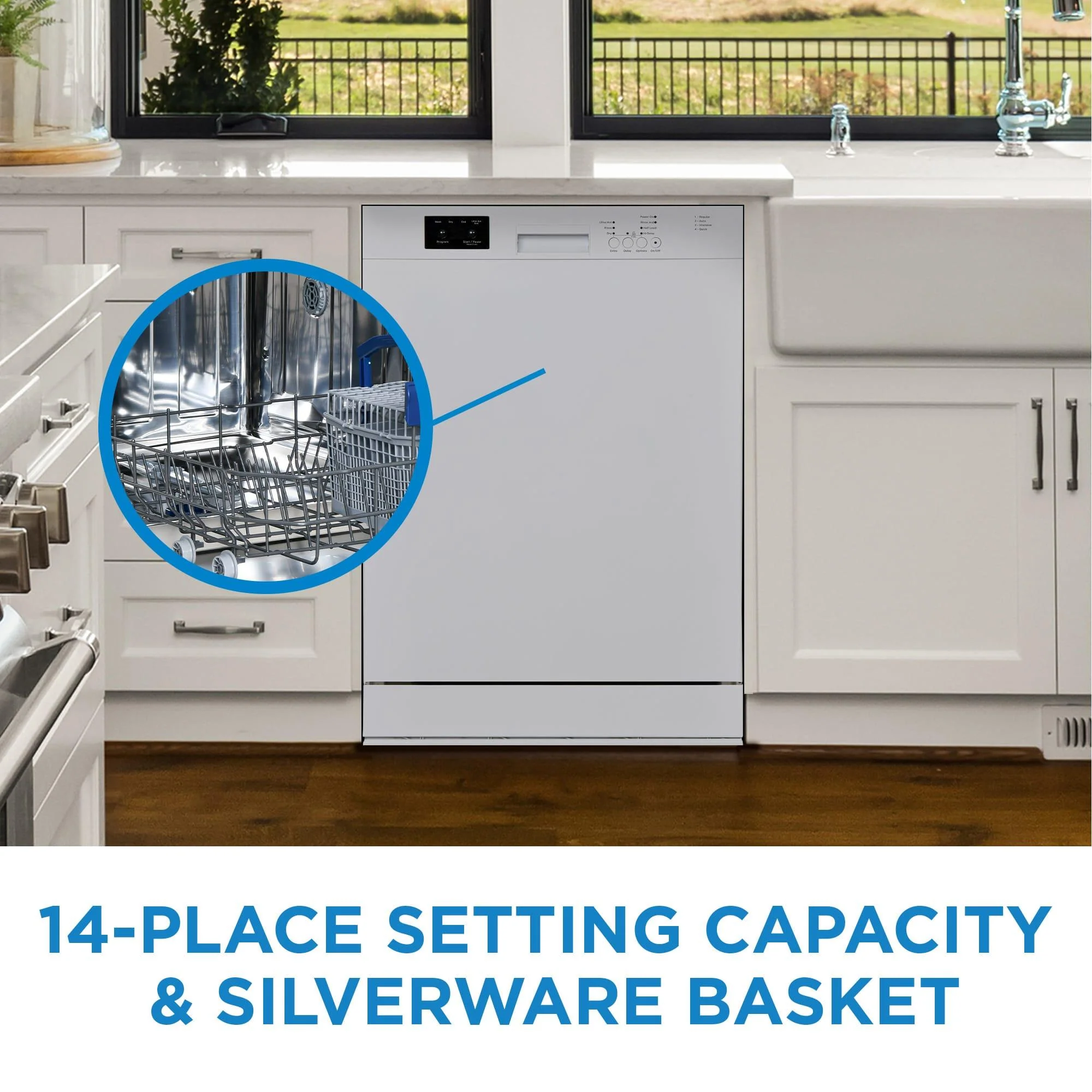 DDW2400EW Danby 24 Wide Built-in Dishwasher in White - Image 5