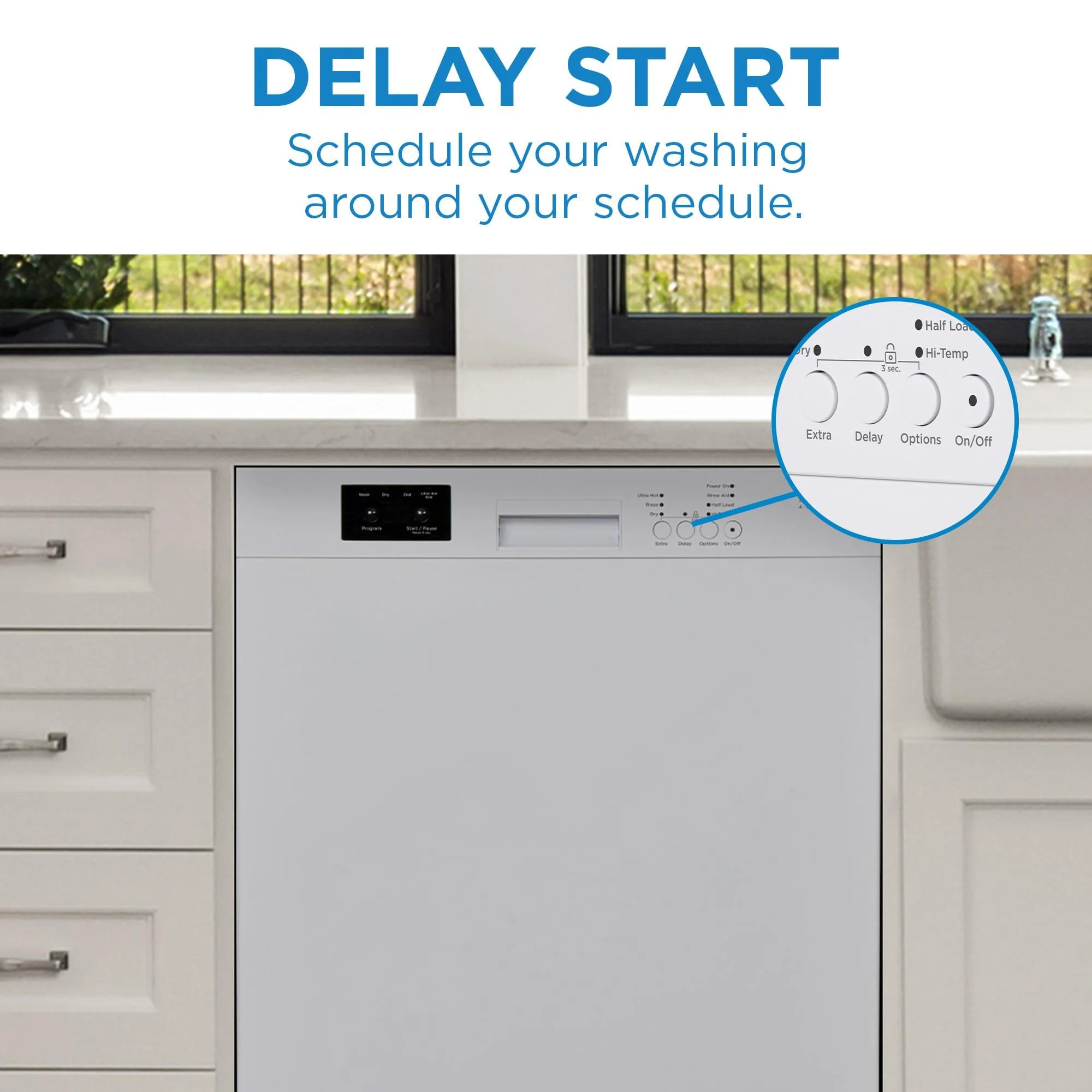 DDW2400EW Danby 24 Wide Built-in Dishwasher in White - Image 6