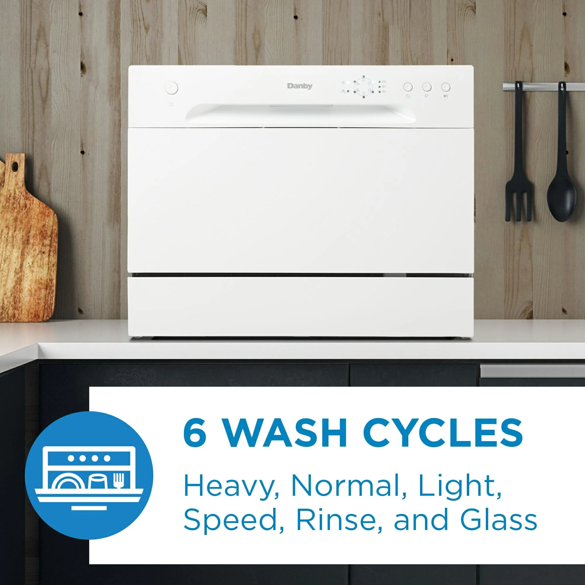 DDW621WDB Danby 6 Place Setting Countertop Dishwasher in White - Image 10