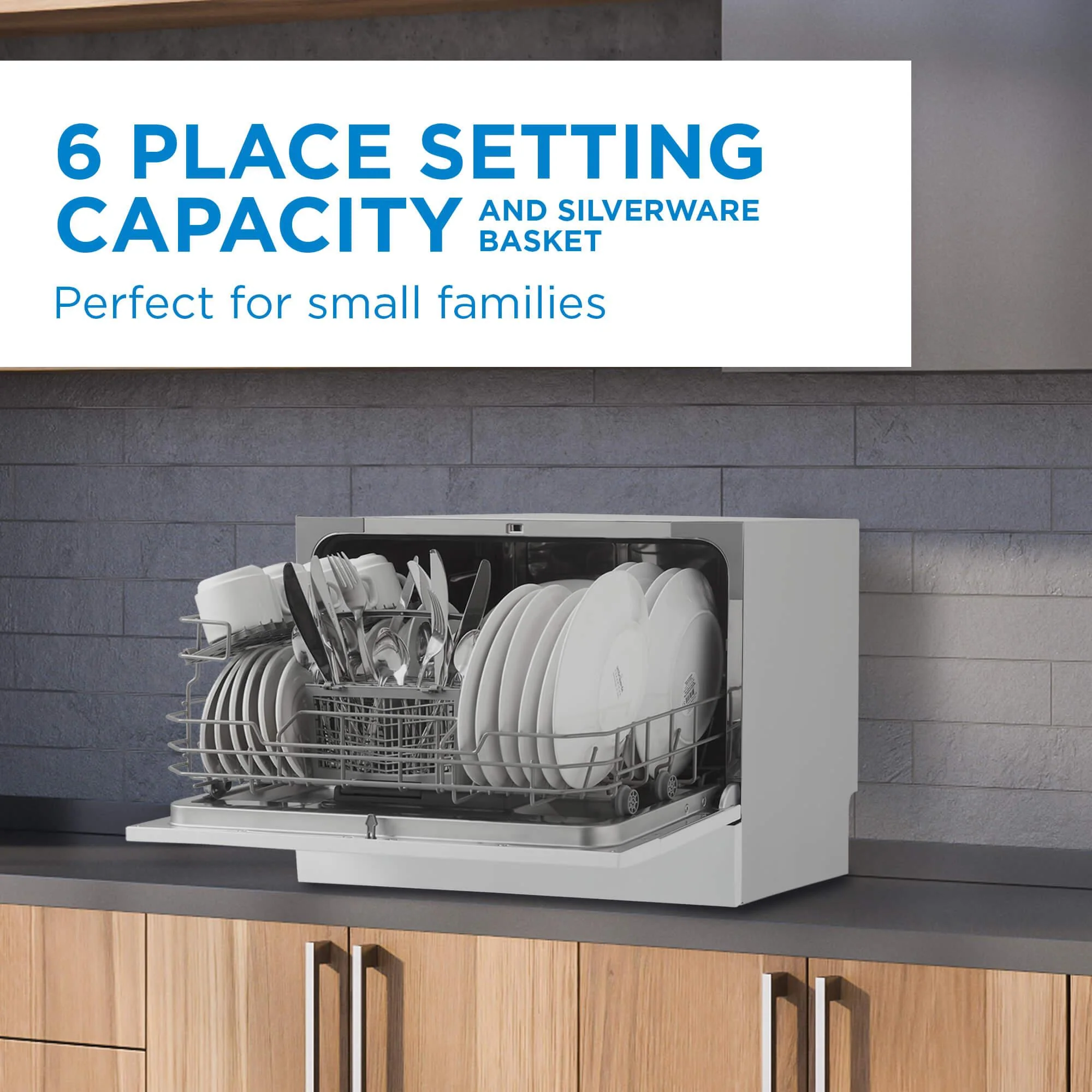 DDW621WDB Danby 6 Place Setting Countertop Dishwasher in White - Image 5