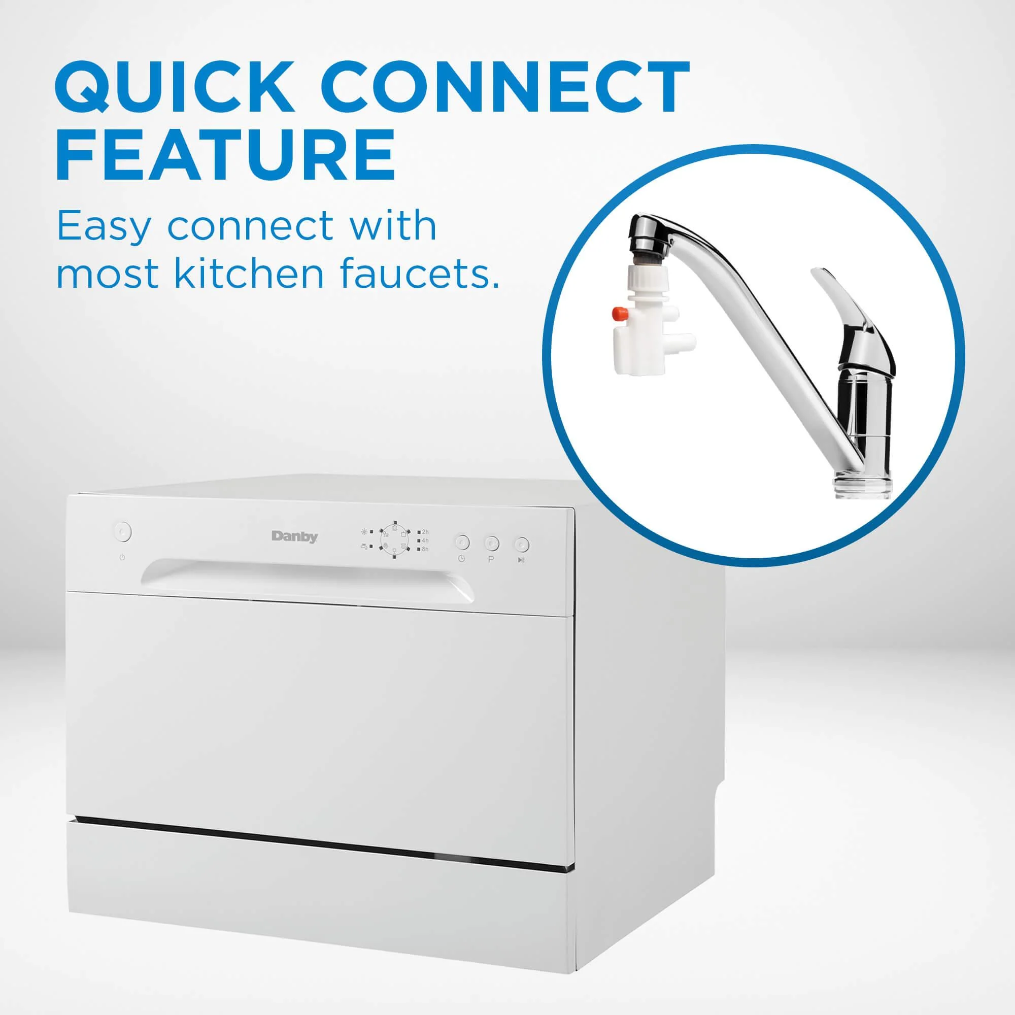 DDW621WDB Danby 6 Place Setting Countertop Dishwasher in White - Image 7