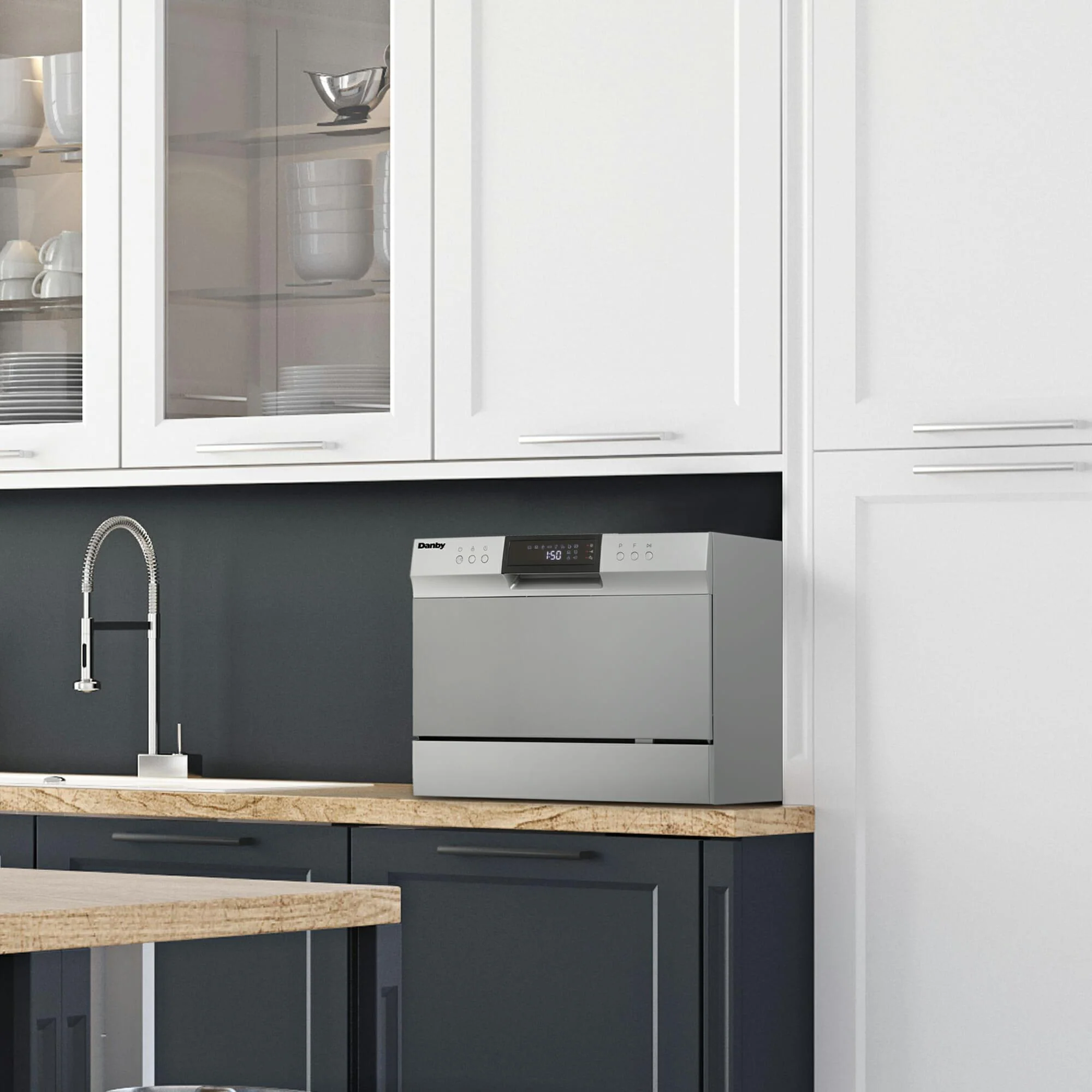DDW631SDB Danby 6 Place Setting Countertop Dishwasher in Silver - Image 15