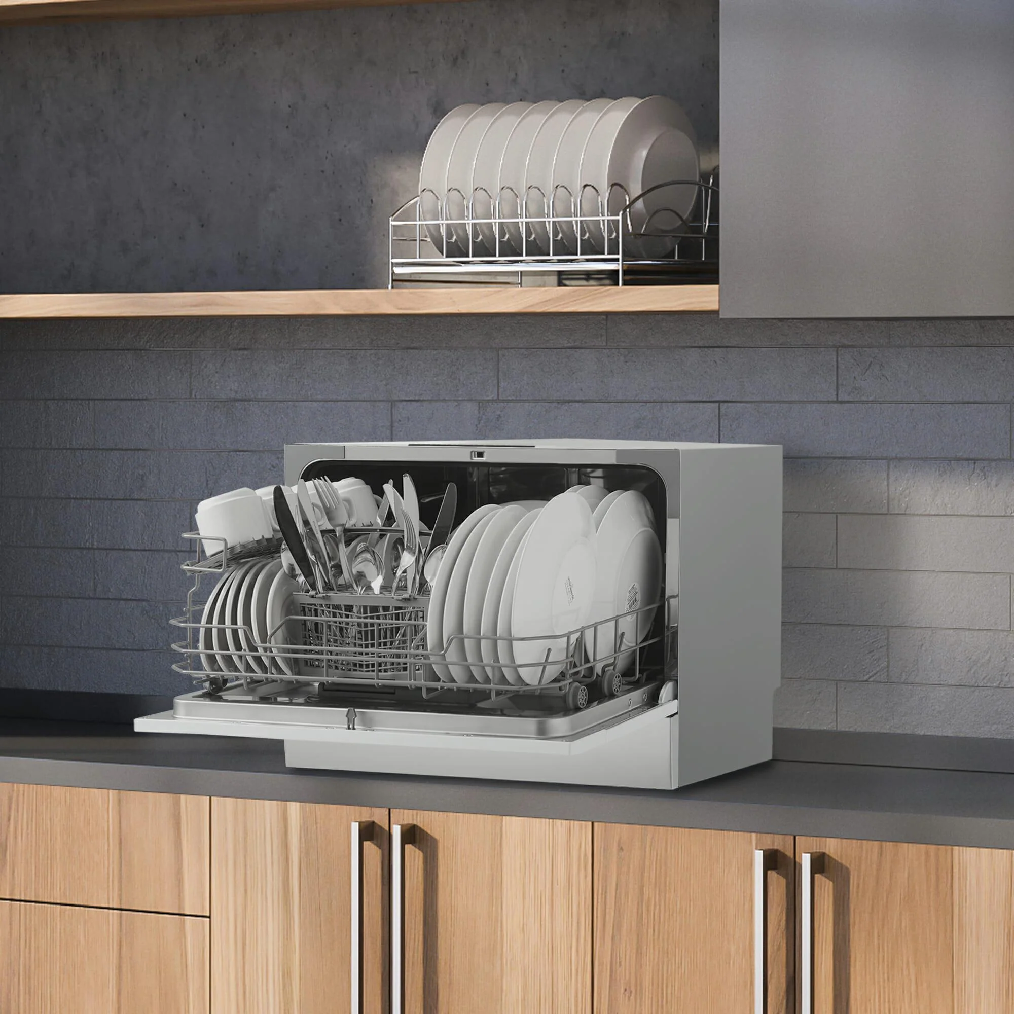 DDW631SDB Danby 6 Place Setting Countertop Dishwasher in Silver - Image 20