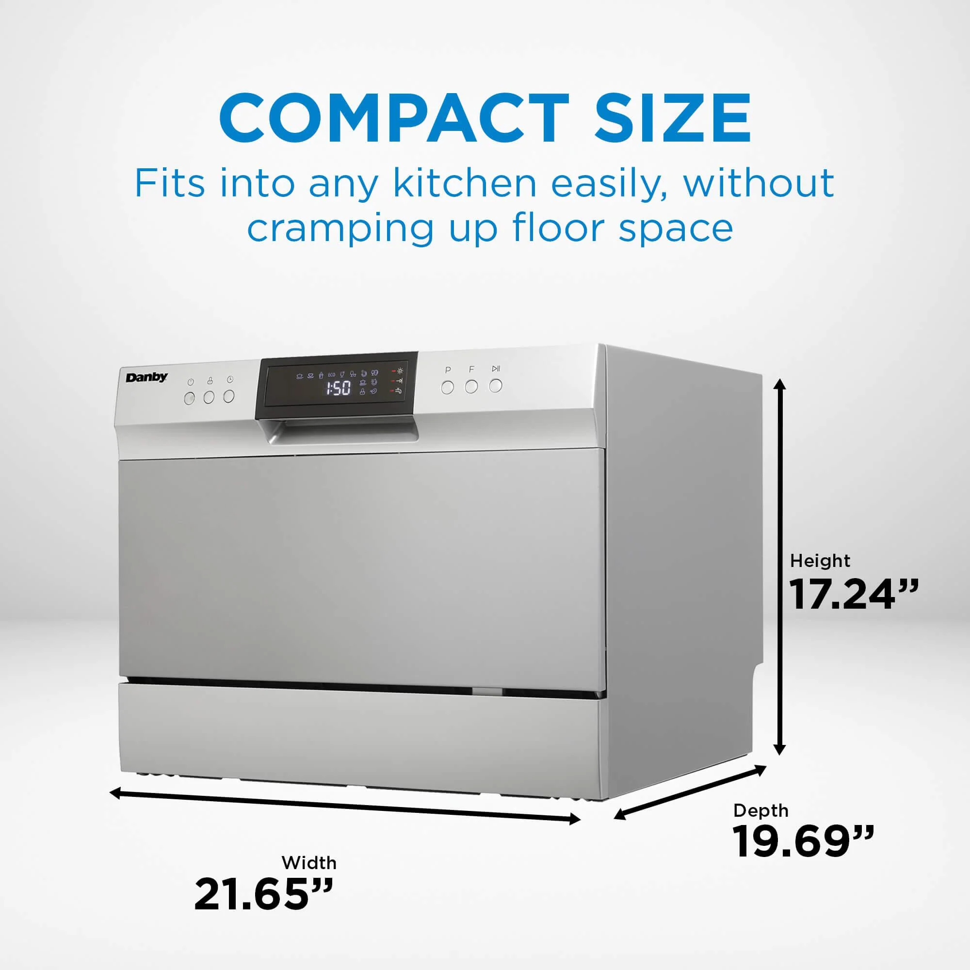 DDW631SDB Danby 6 Place Setting Countertop Dishwasher in Silver - Image 21