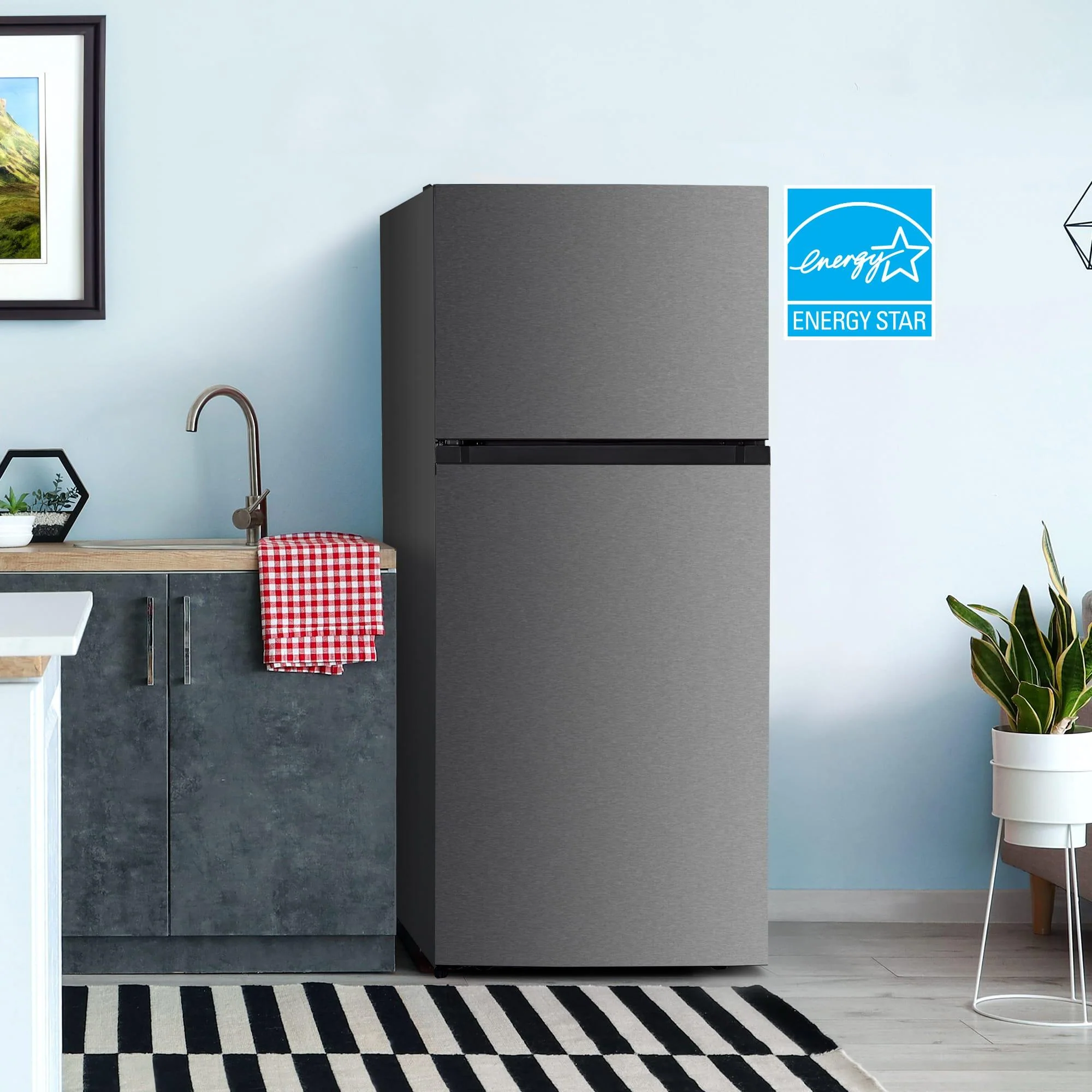 DFF176B1SLDB Danby 18 cu. ft. Top Mount Refrigerator in Stainless Steel Look - Image 12