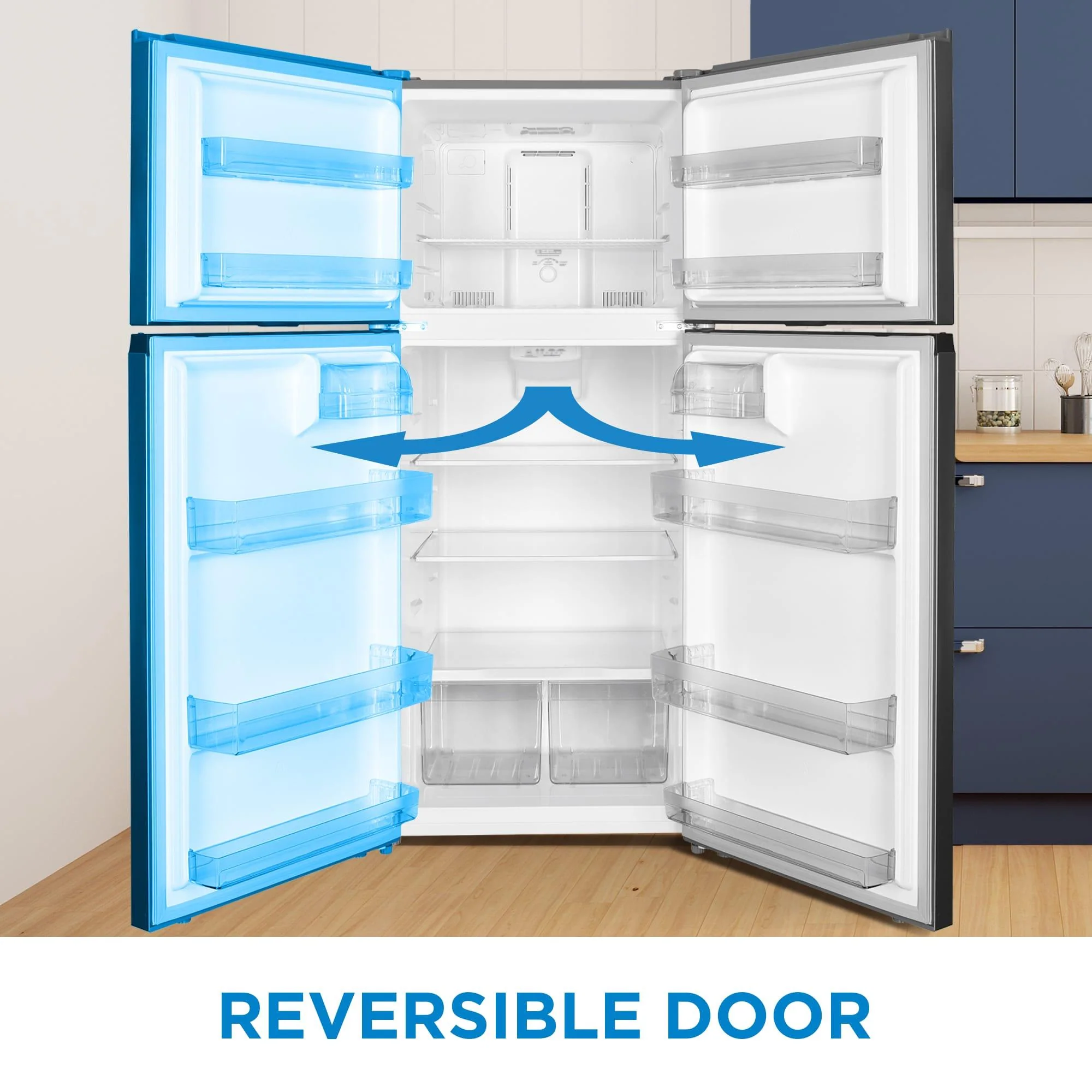 DFF176B1SLDB Danby 18 cu. ft. Top Mount Refrigerator in Stainless Steel Look - Image 4