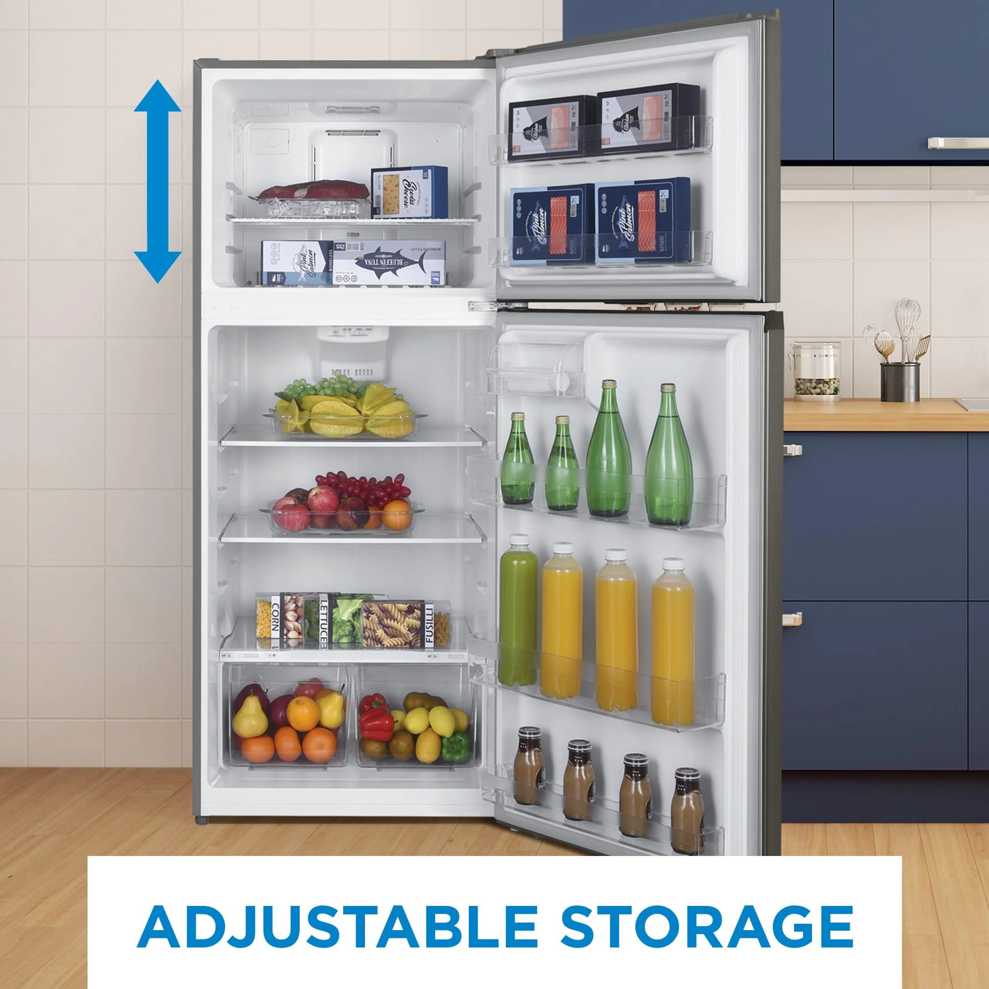DFF176B1SLDB Danby 18 cu. ft. Top Mount Refrigerator in Stainless Steel Look - Image 5