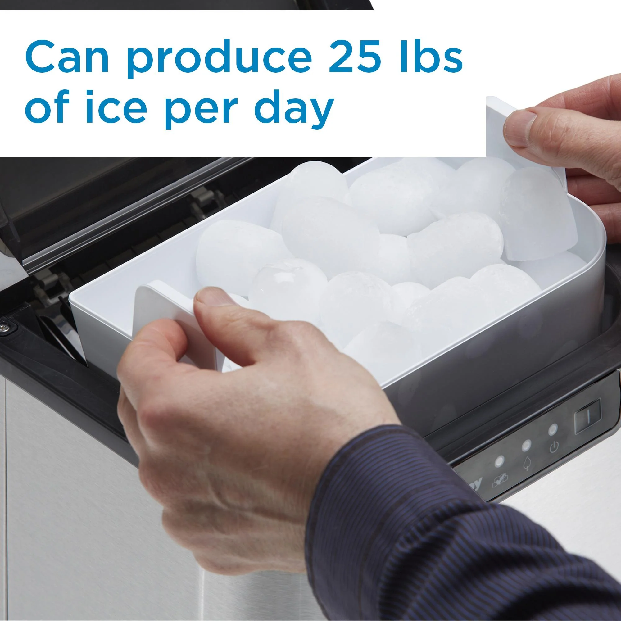 DIM2500SSDB Danby 25 lbs. Countertop Ice Maker in Stainless Steel - Image 5