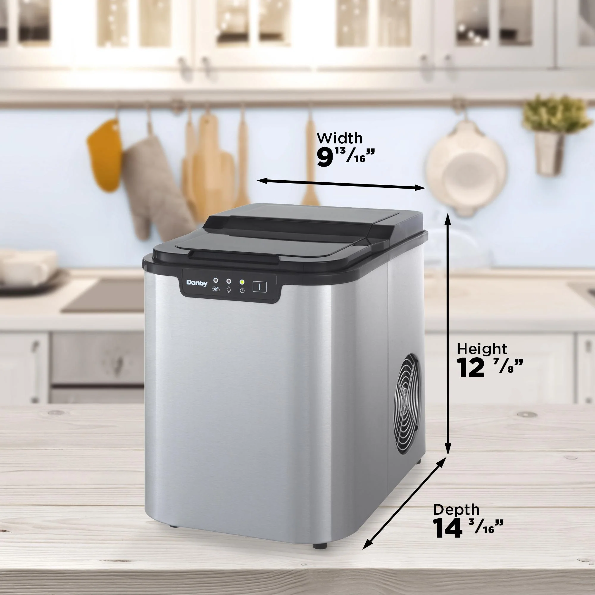 DIM2500SSDB Danby 25 lbs. Countertop Ice Maker in Stainless Steel - Image 9