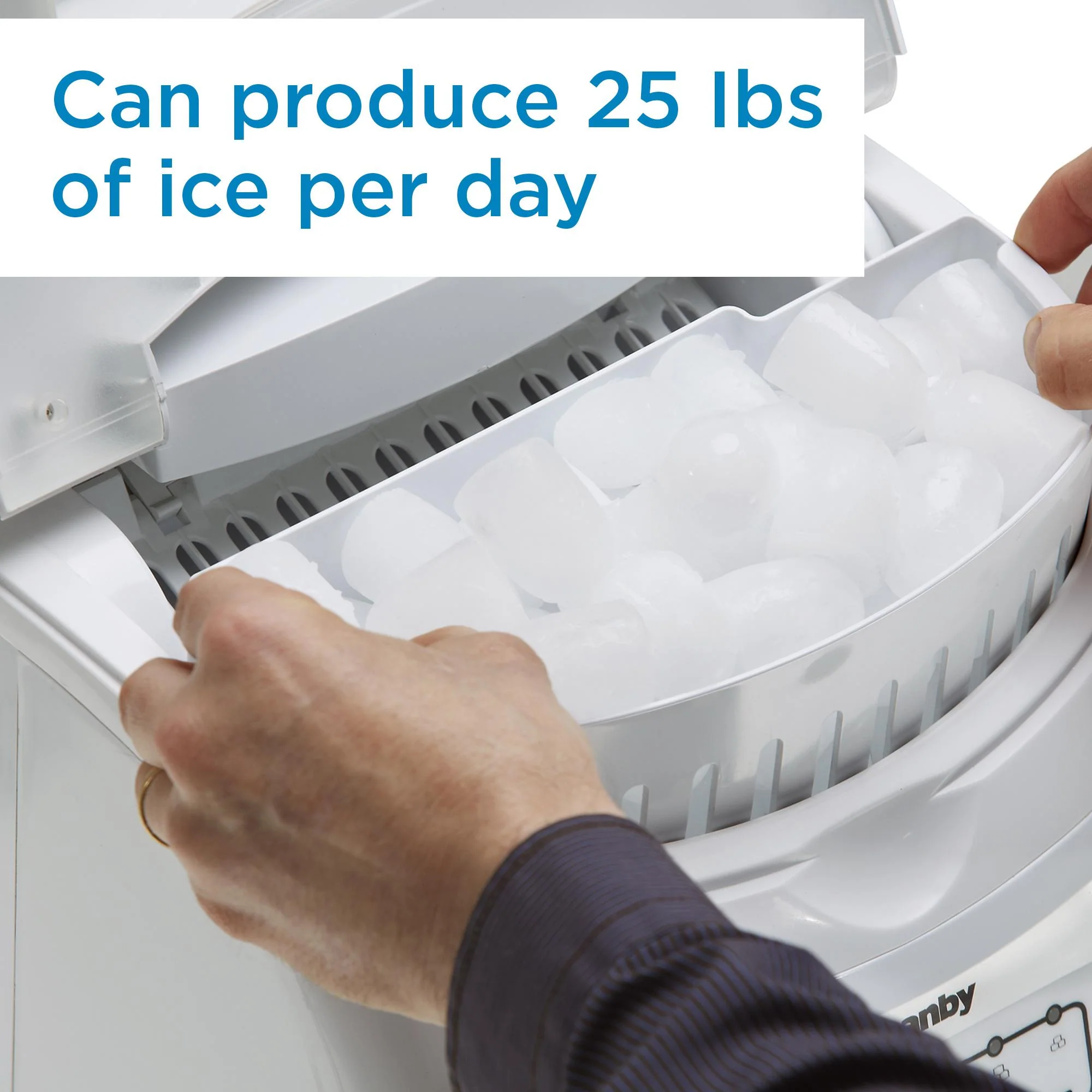 Danby 25 lbs. Countertop Ice Maker in White - Image 4
