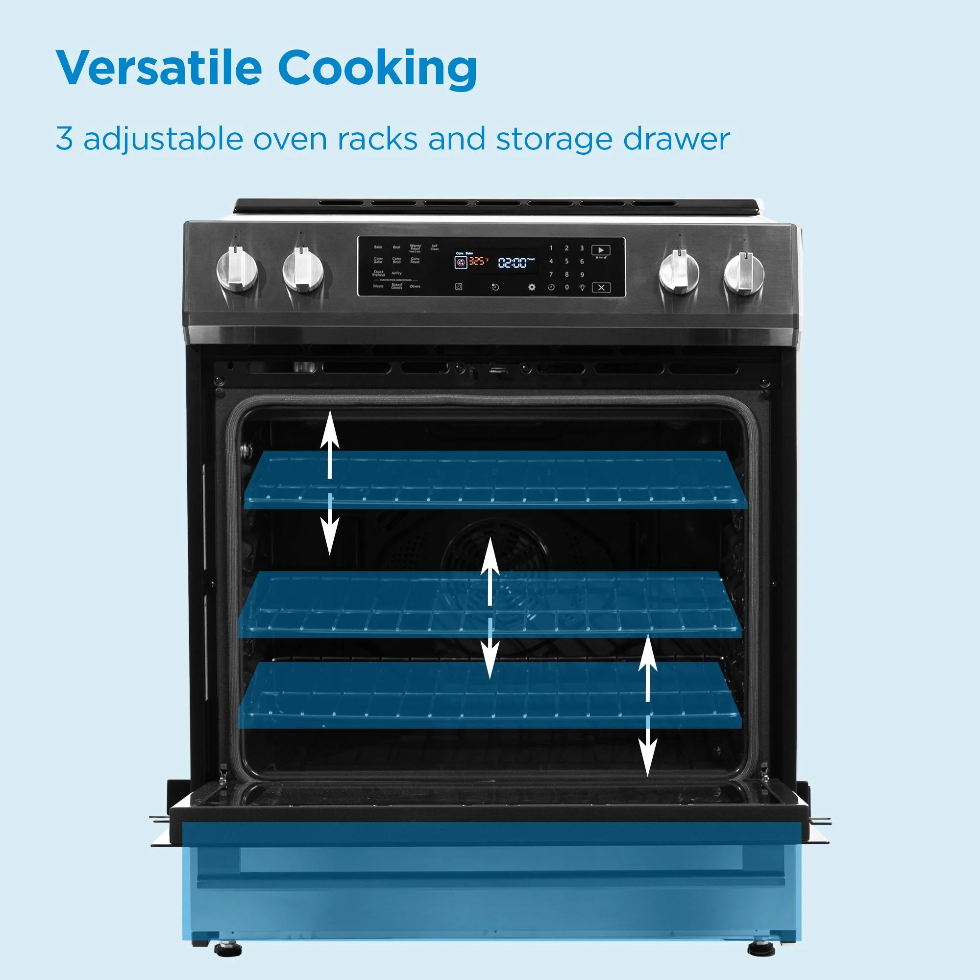 DIRC300BSS Danby 30 Slide in Induction Range with LED Touch Control in Stainless Steel - Image 5