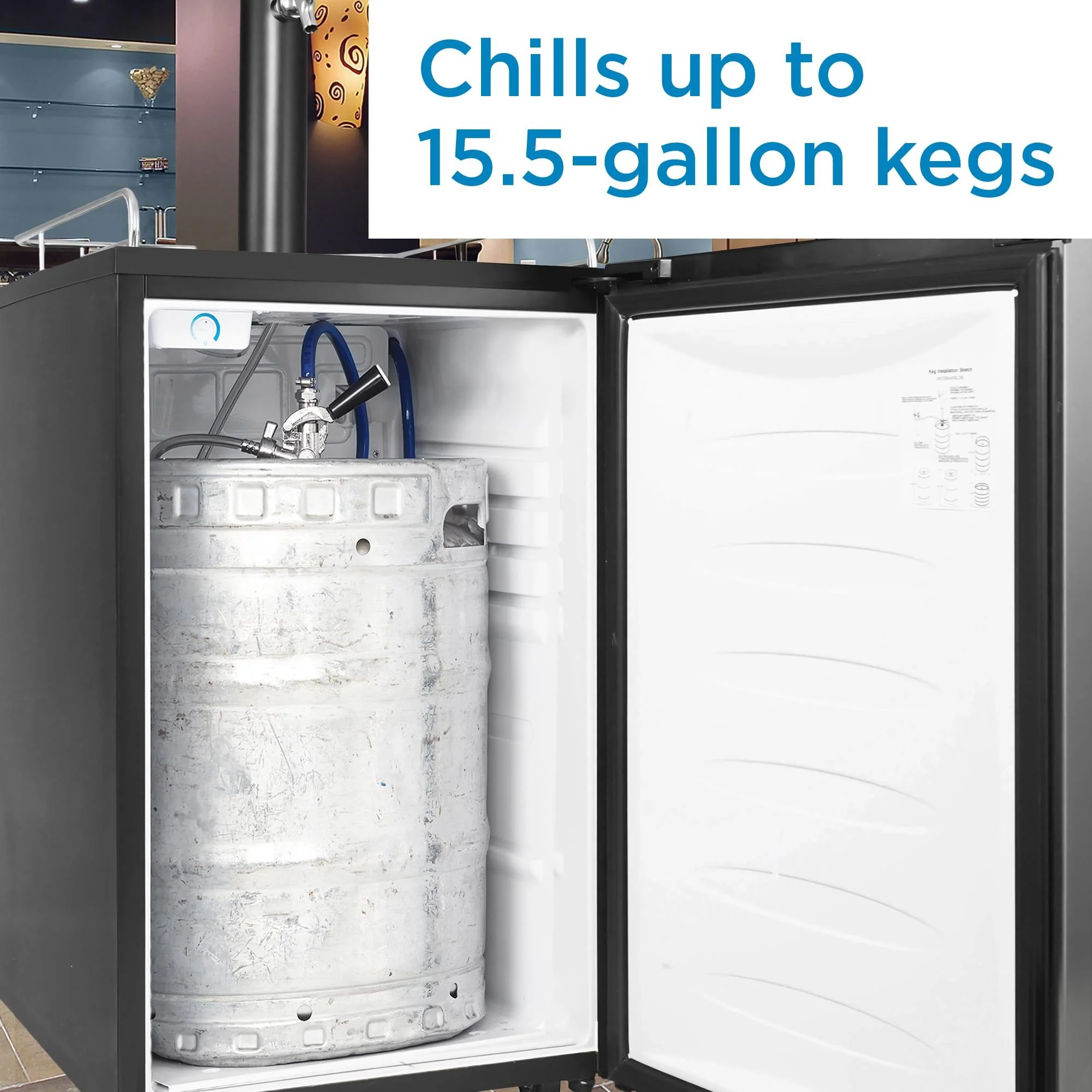 DKC054A9SLDB Danby 5.4 cu. ft. Single-Tap Keg Cooler in Stainless Steel - Image 3