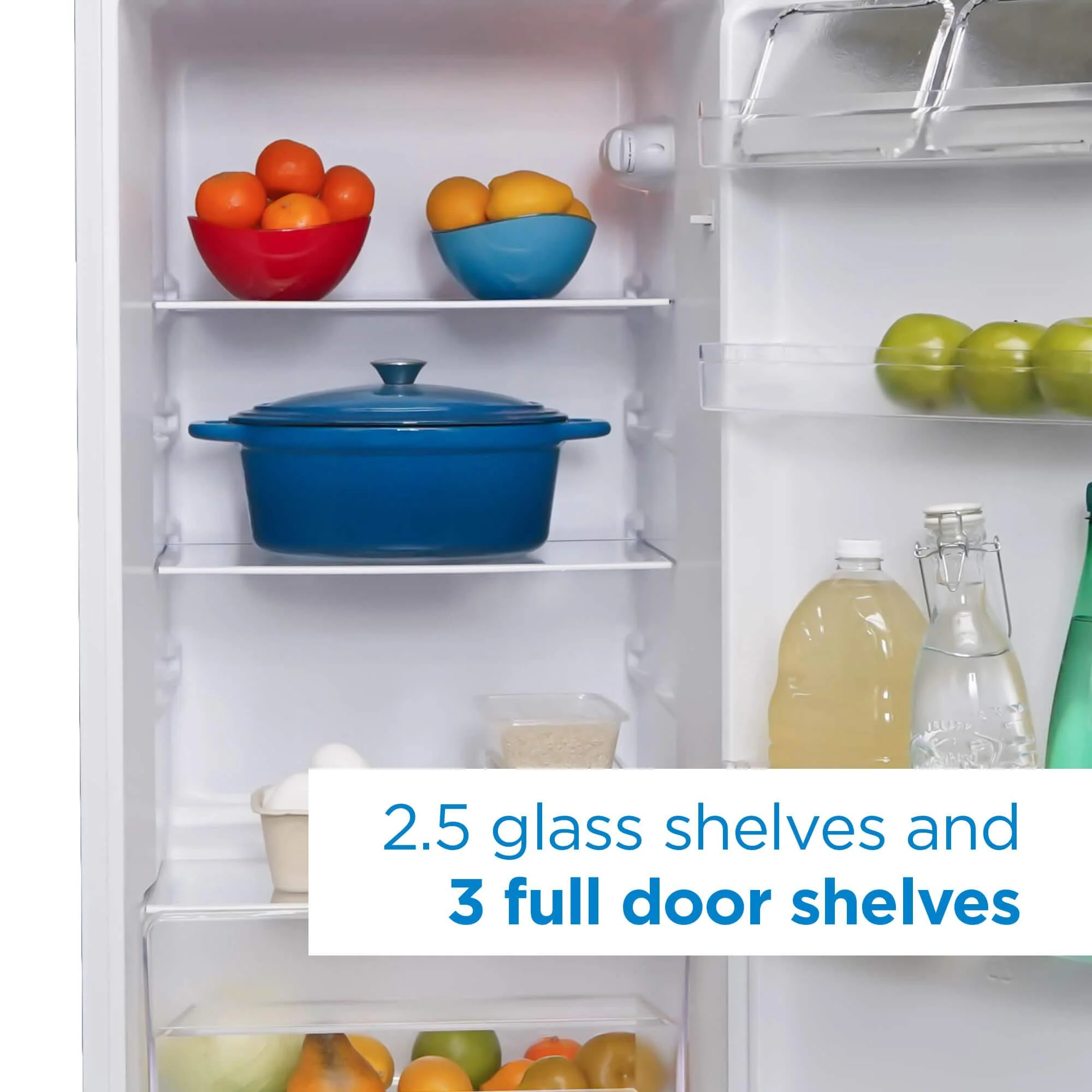 DPF074B2WDB6 Danby 7.4 cu ft. Apartment Size Fridge Top Mount in White - Image 11