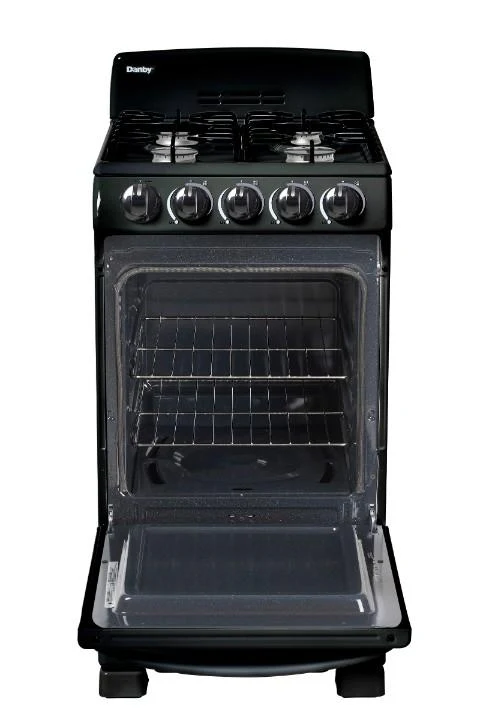 DR203BGLP Danby 20 Wide Gas Range in Black - Image 3