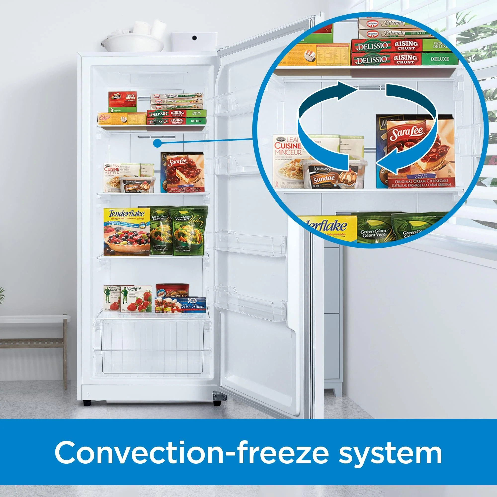 DUF140A1WDB Danby 14.0 cu. ft. Frost Free Convertible Upright Freezer in White - Image 3
