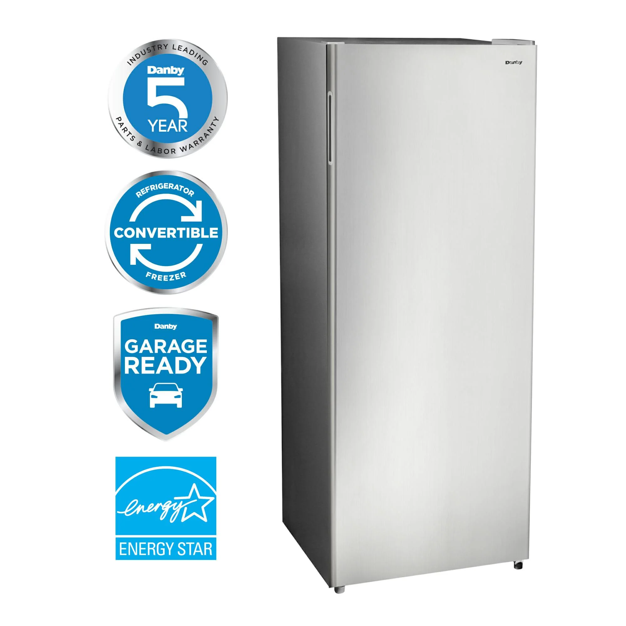 DUFM068A1SCDB Danby 6.8 cu. ft. Convertible Upright Freezer in Stainless Steel Look - Image 13