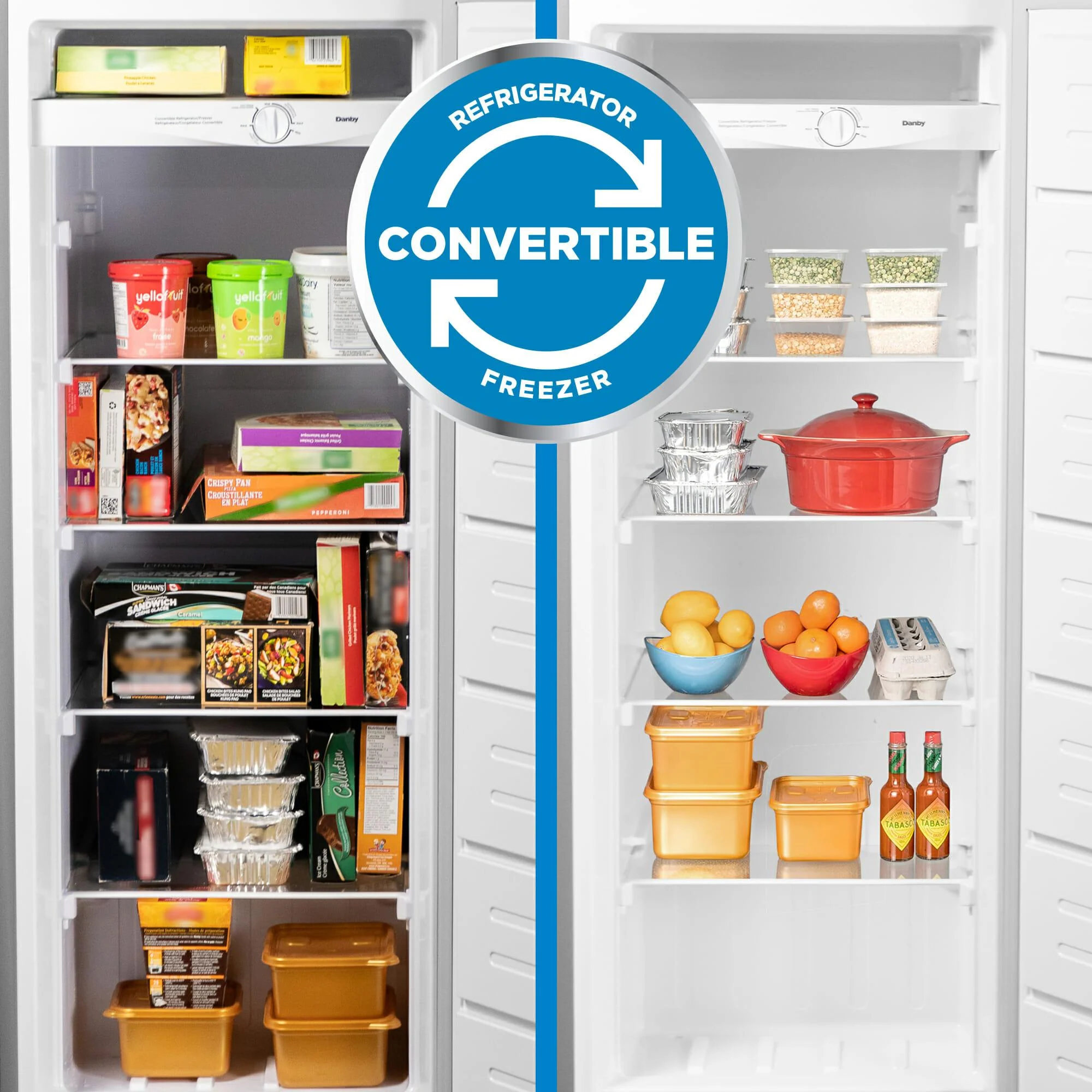 DUFM068A1SCDB Danby 6.8 cu. ft. Convertible Upright Freezer in Stainless Steel Look - Image 4