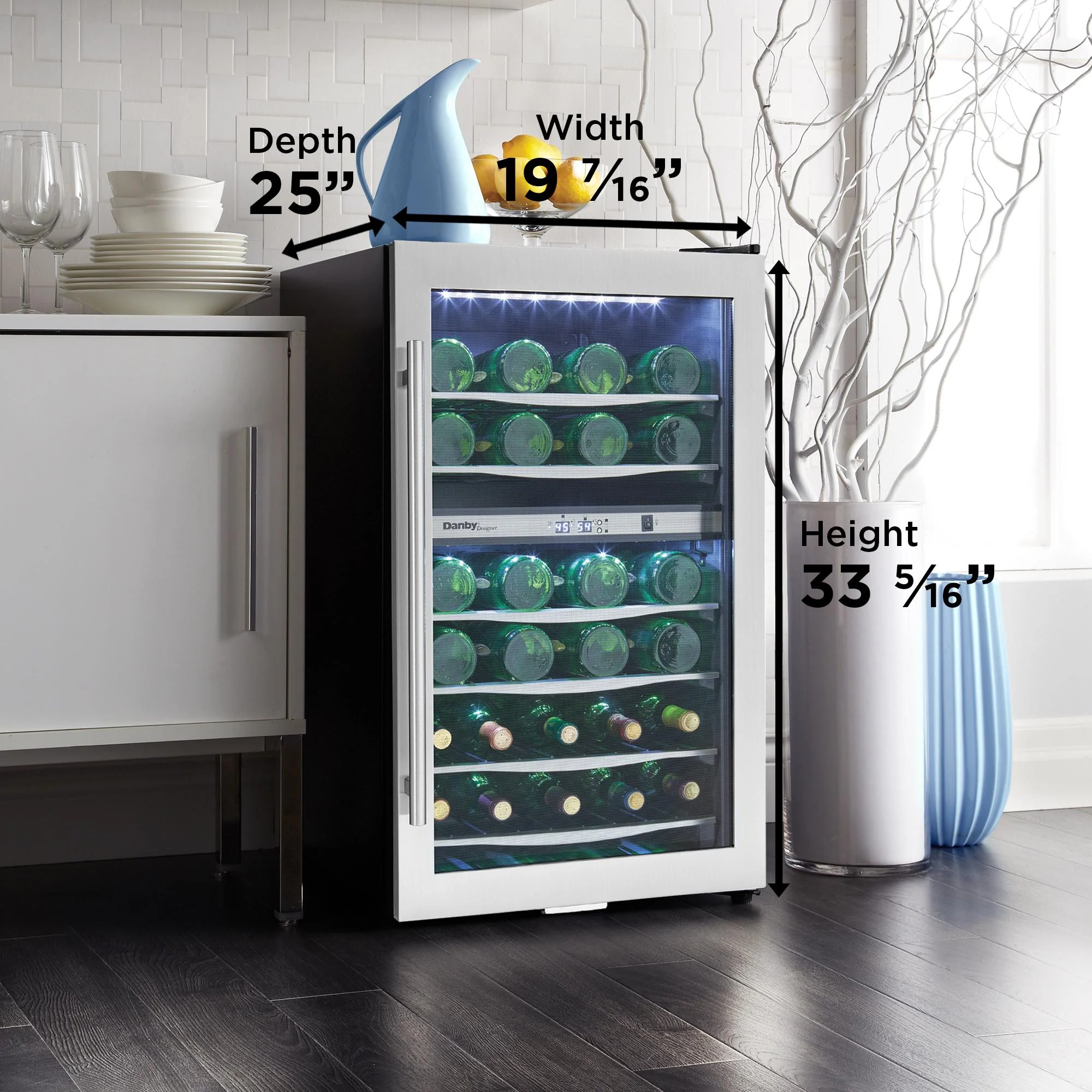 DWC040A3BSSDD Danby 38 Bottle Free-Standing Wine Cooler in Stainless Steel - Image 11