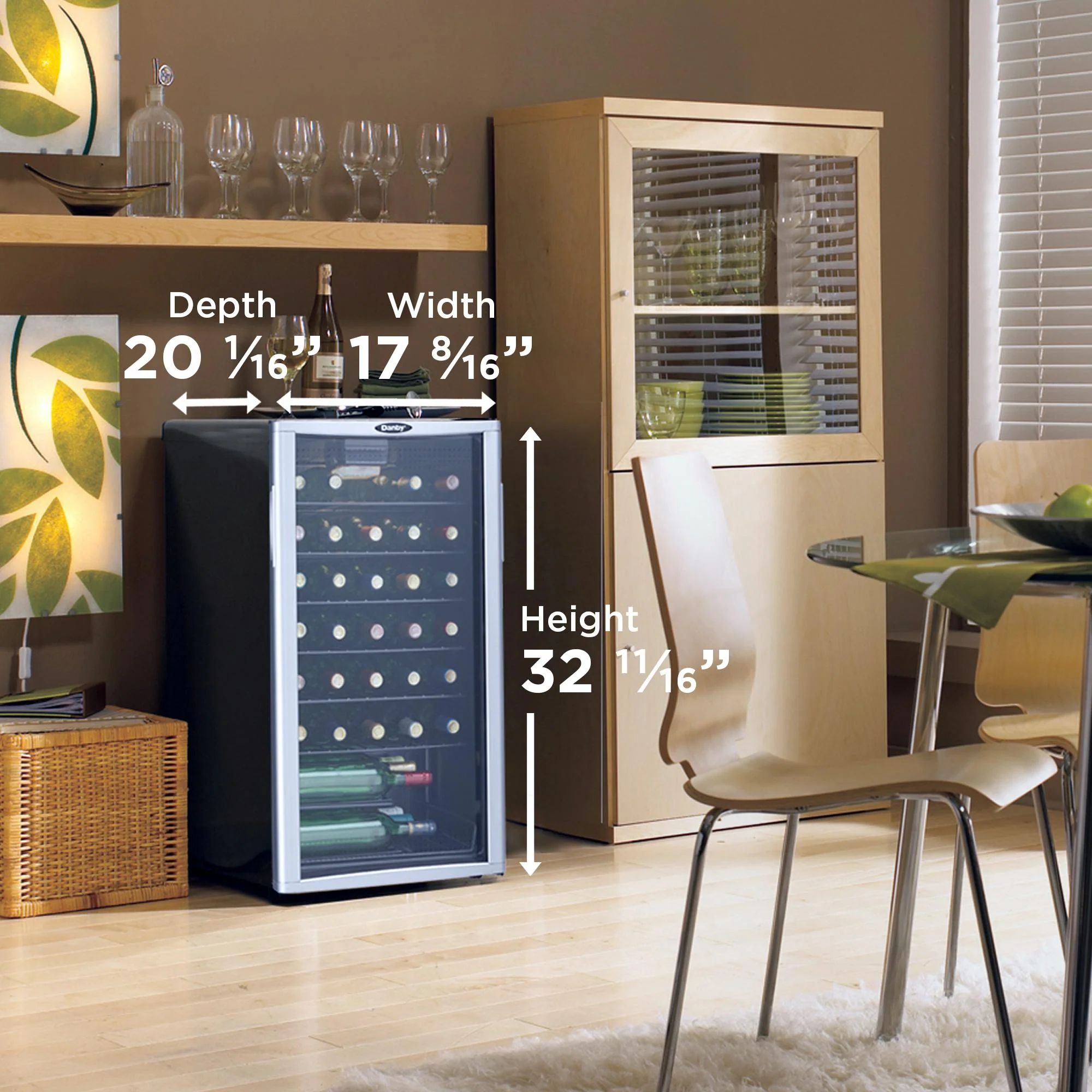 DWC350BLP Danby 36 Bottle Free-Standing Wine Cooler in Platinum - Image 10