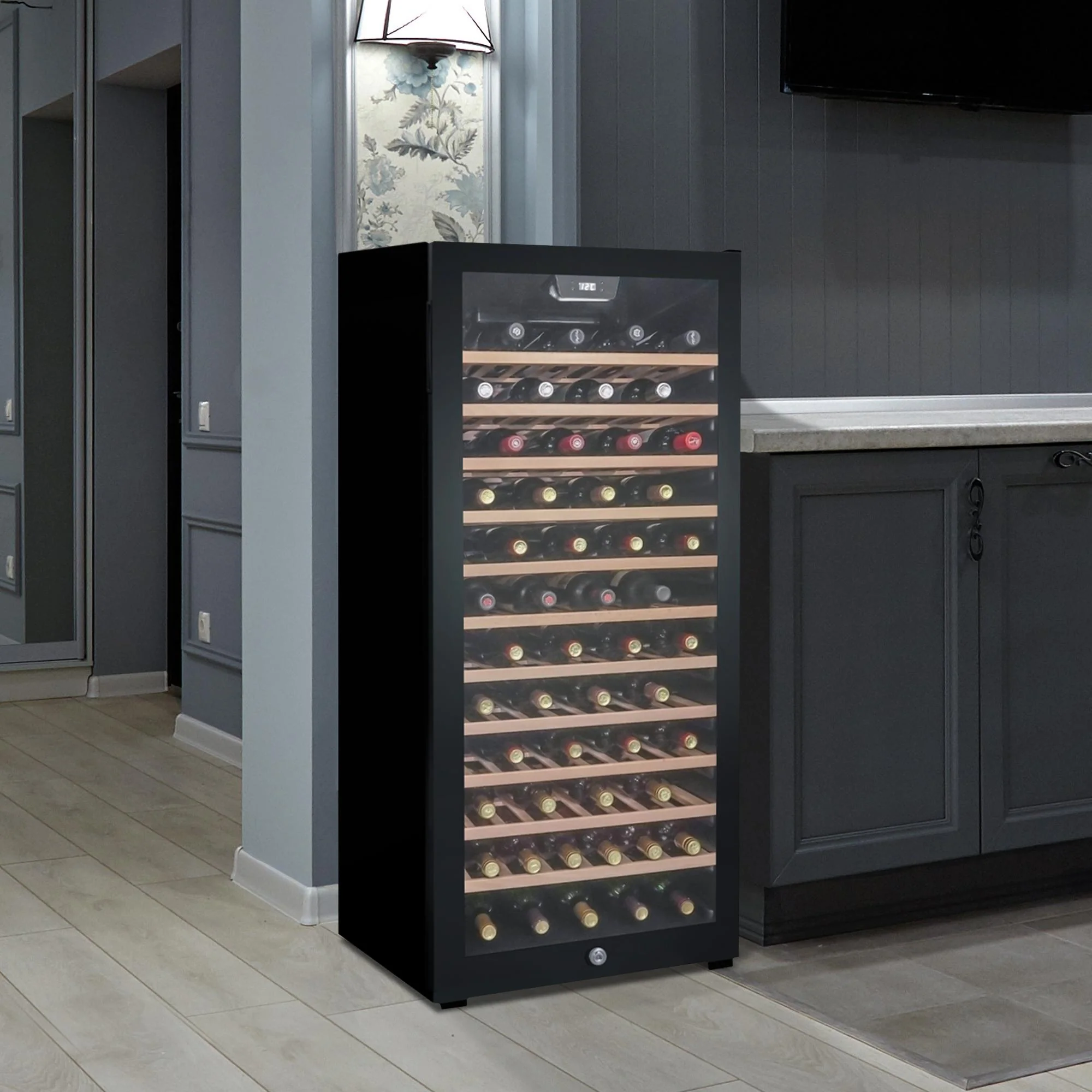 DWC94L1B Danby 94 Bottle Free-Standing Wine Cooler in Black - Image 9