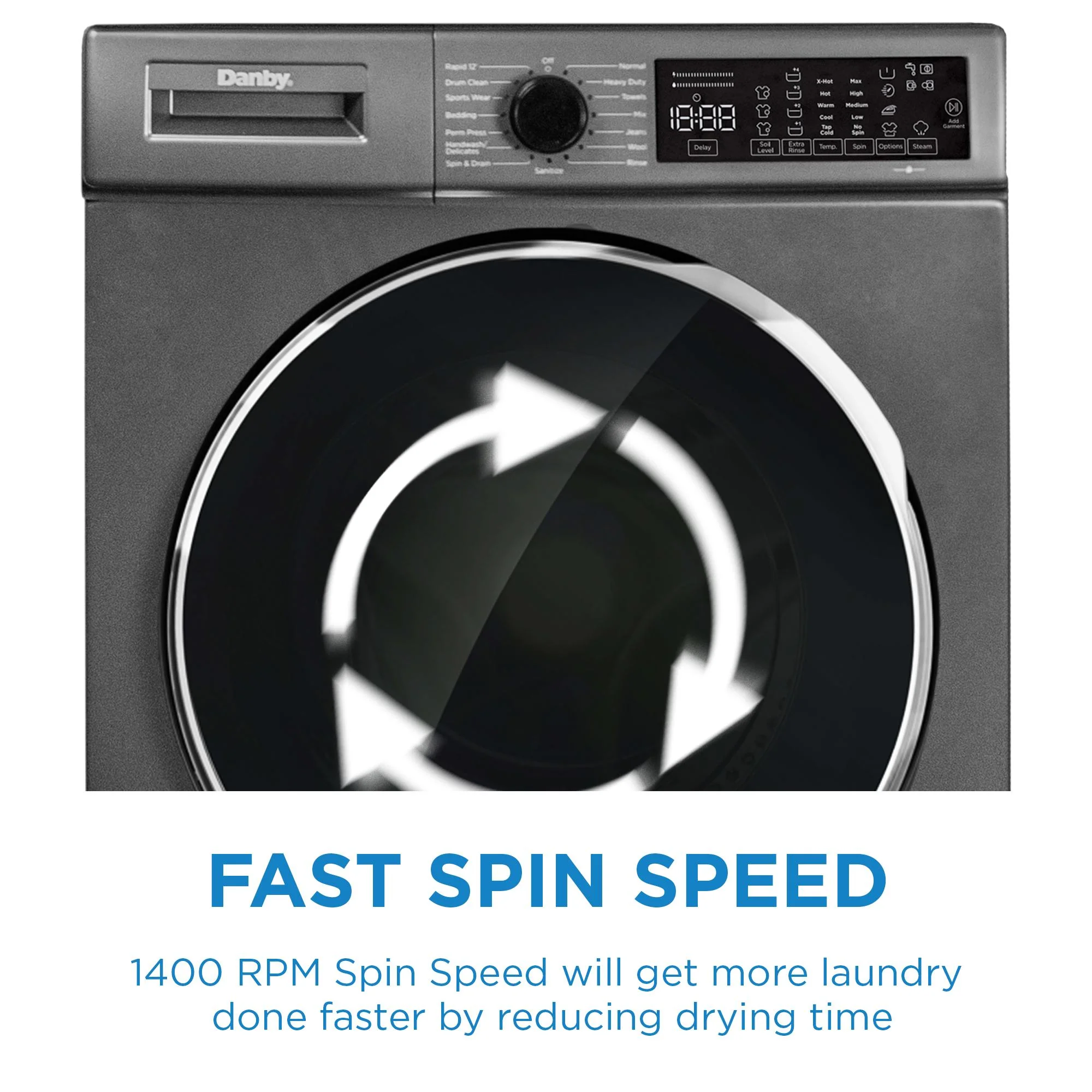DWM022D1DSDB Danby 2.2 cu. ft. 24" Front Load Washing Machine - Image 7