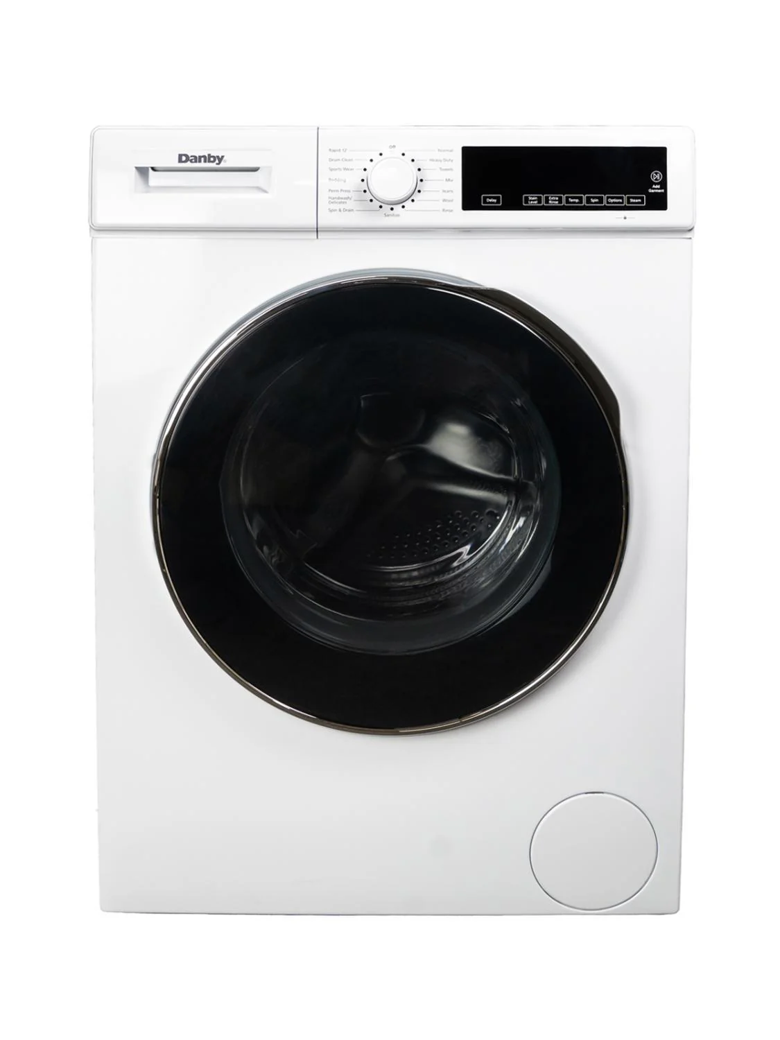 DWM022D3WDB Danby 24 Stackable Front Load Washer with Steam in White