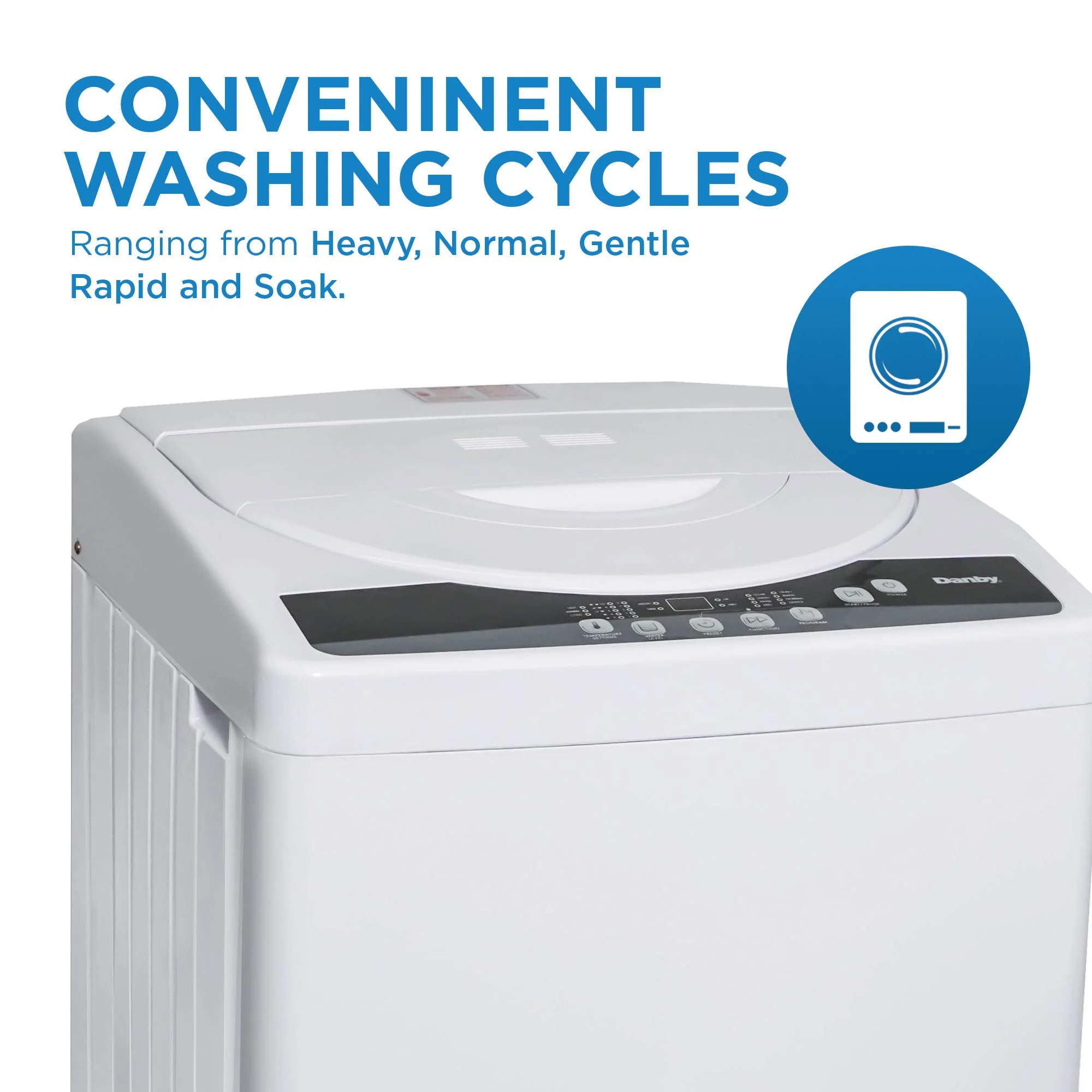 DWM065A1WDB6 Danby 1.8 cu. ft. Compact Top Load Washing Machine in White - Image 9