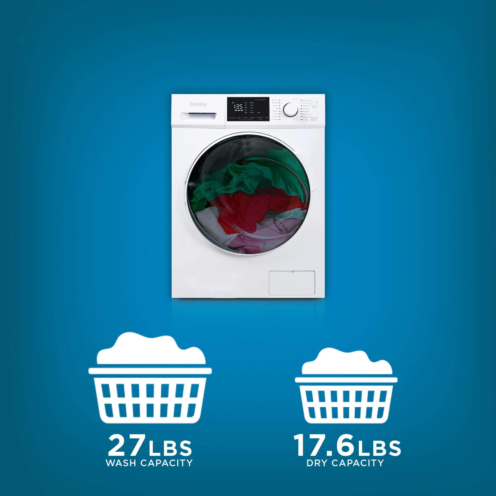 DWM120WDB3 Danby 2.7 cu. ft. All-In-One Ventless Washer/Dryer in White - Image 12
