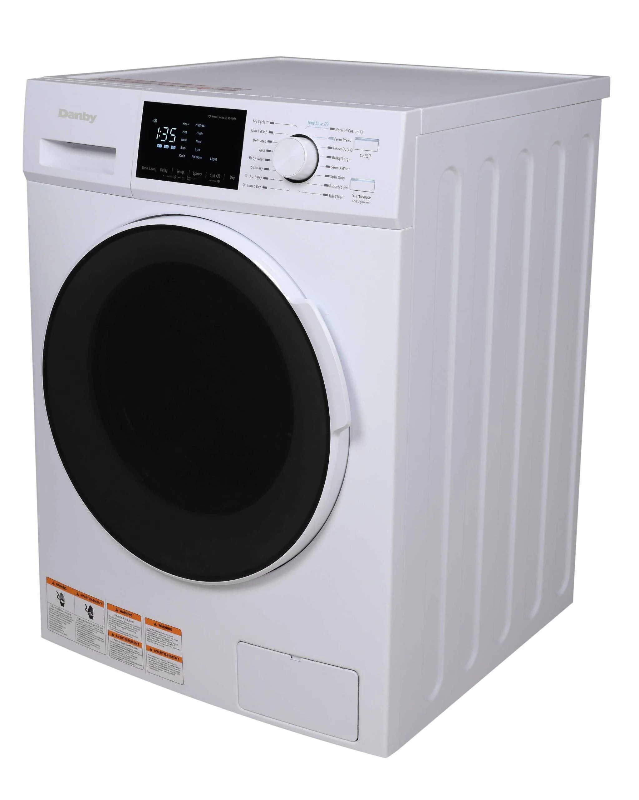 DWM120WDB3 Danby 2.7 cu. ft. All-In-One Ventless Washer/Dryer in White - Image 2
