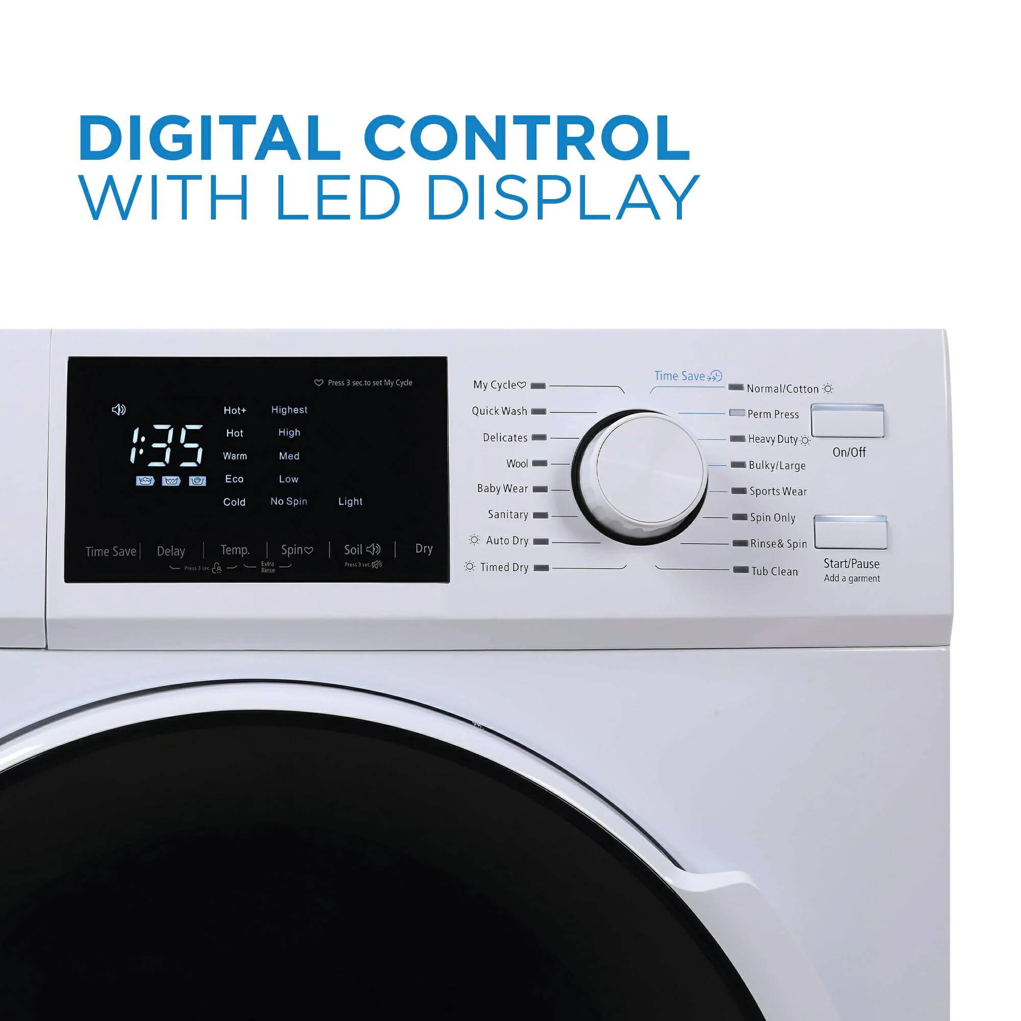 DWM120WDB3 Danby 2.7 cu. ft. All-In-One Ventless Washer/Dryer in White - Image 5