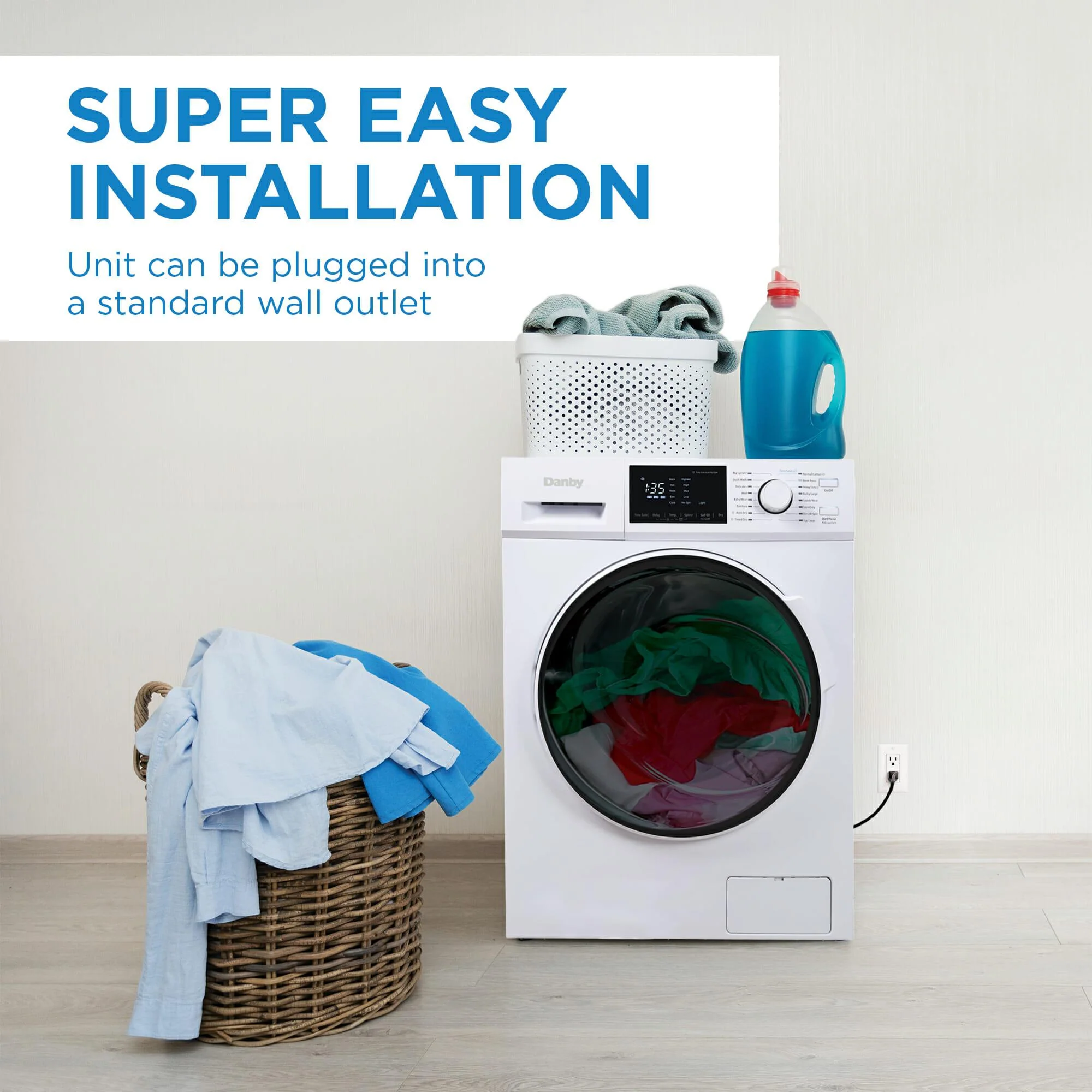 DWM120WDB3 Danby 2.7 cu. ft. All-In-One Ventless Washer/Dryer in White - Image 8