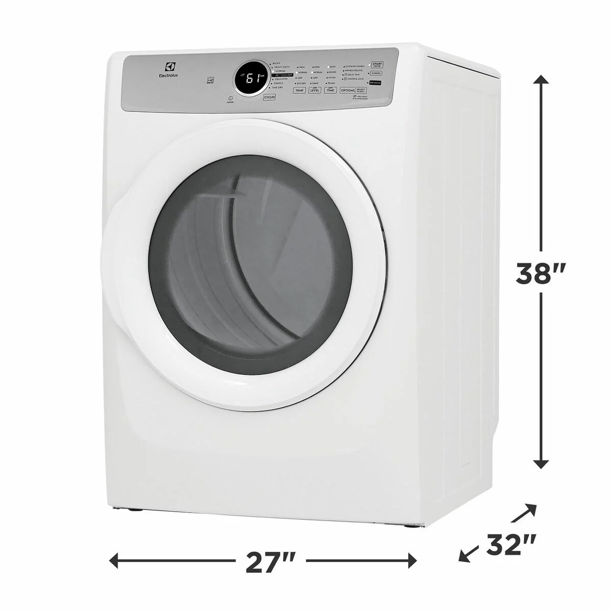Electrolux ELFE7337AW Front Load Electric Dryer - 8.0 Cu. Ft. - Image 2